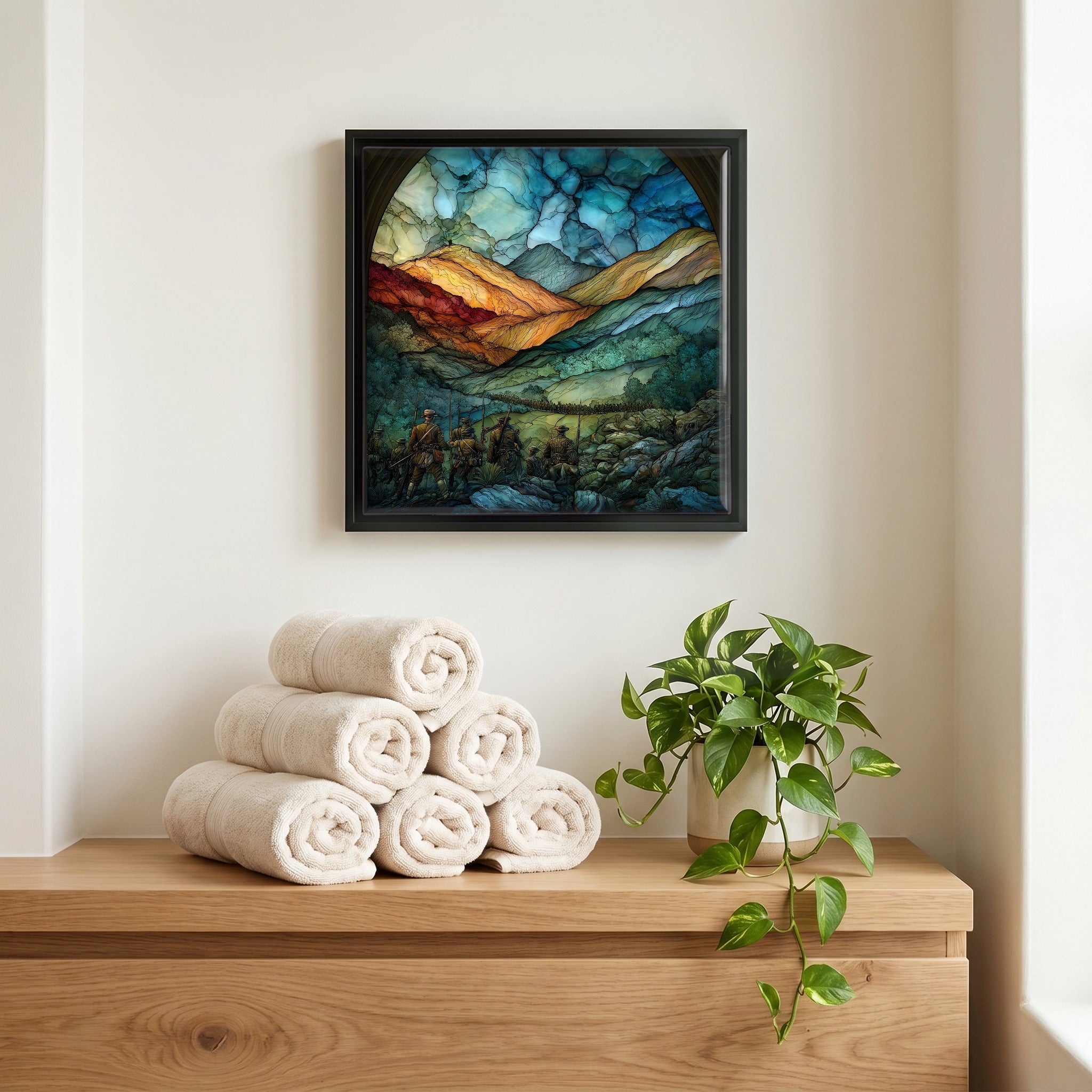 A quiet corner of the bath.
