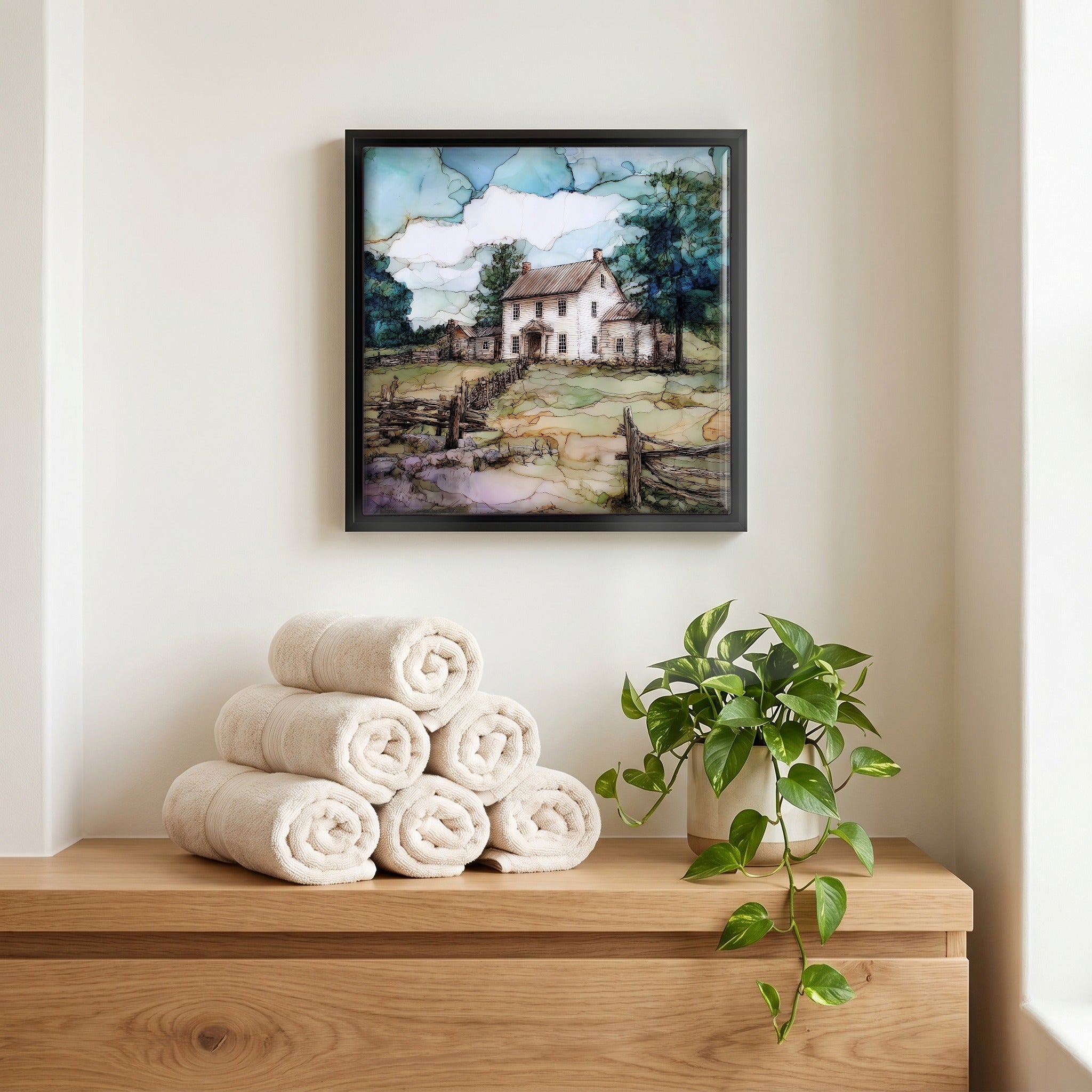 A quiet corner of the bath.