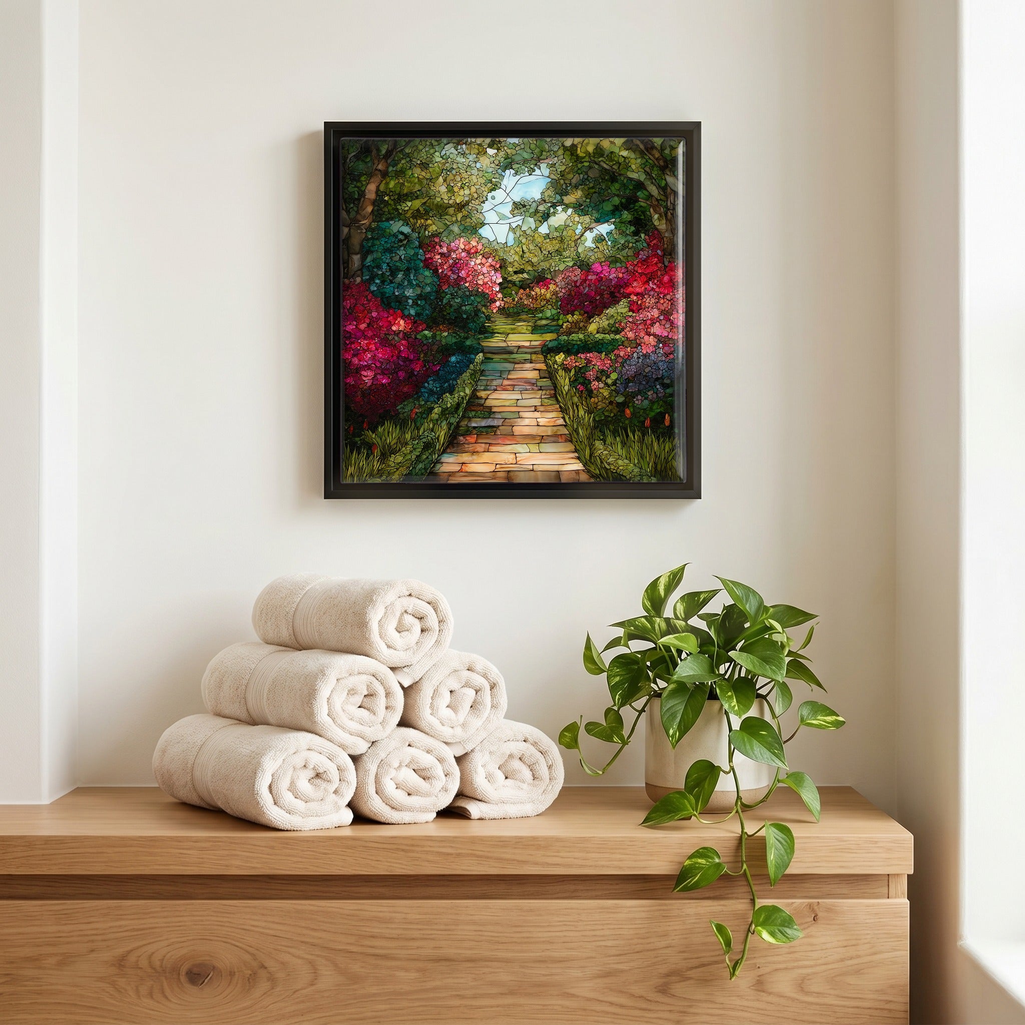 A quiet corner of the bath.
