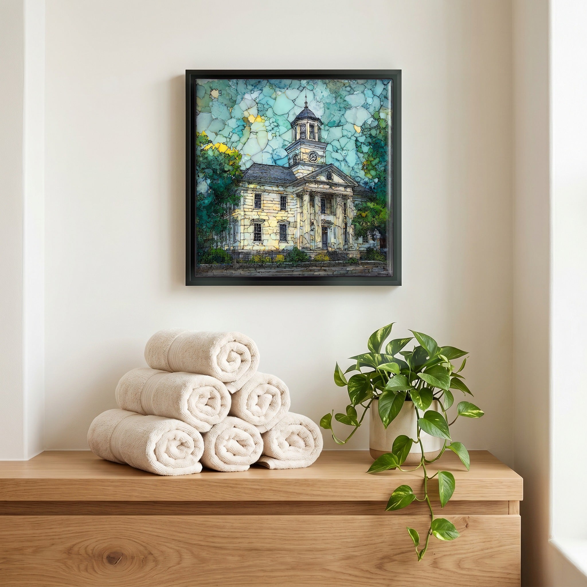A quiet corner of the bath.