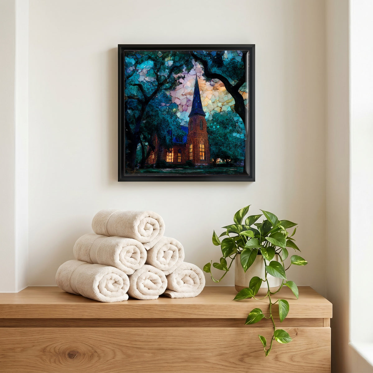 A quiet corner of the bath.