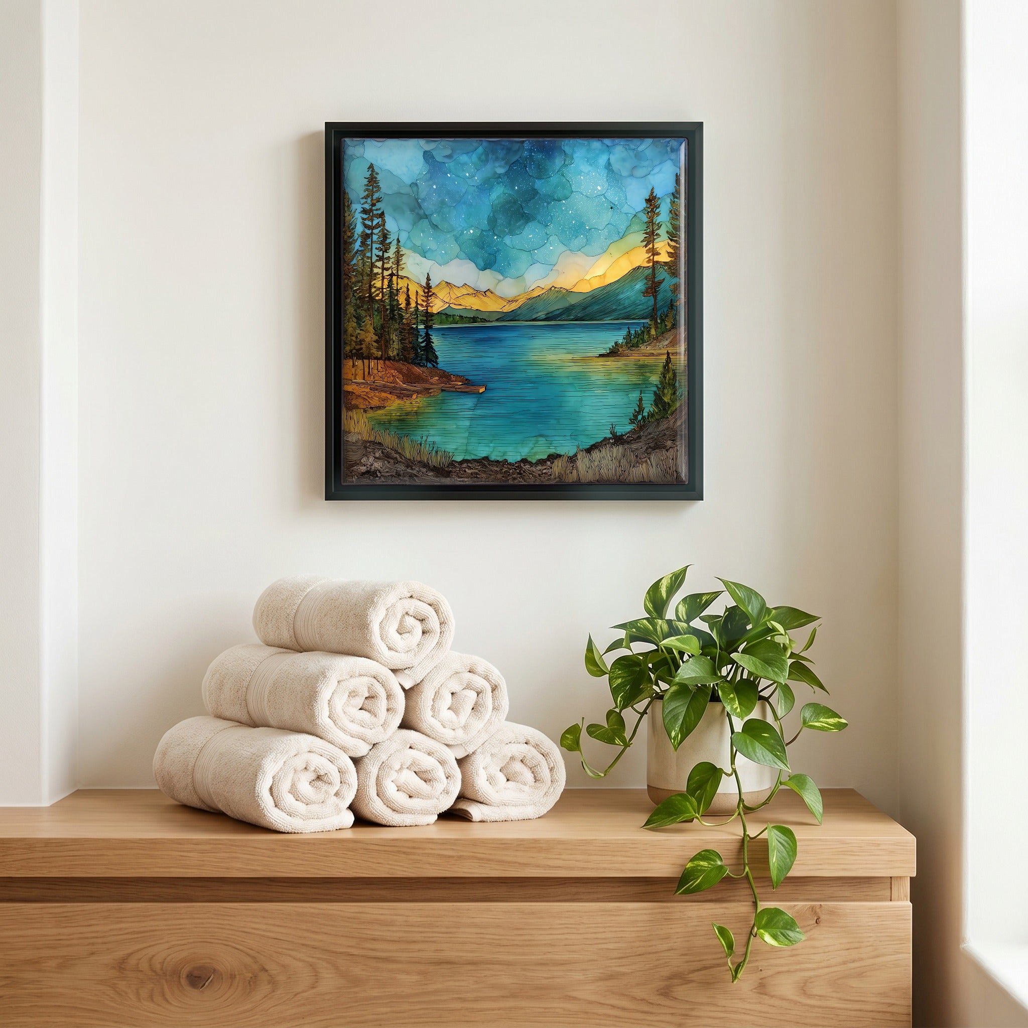 A quiet corner of the bath.