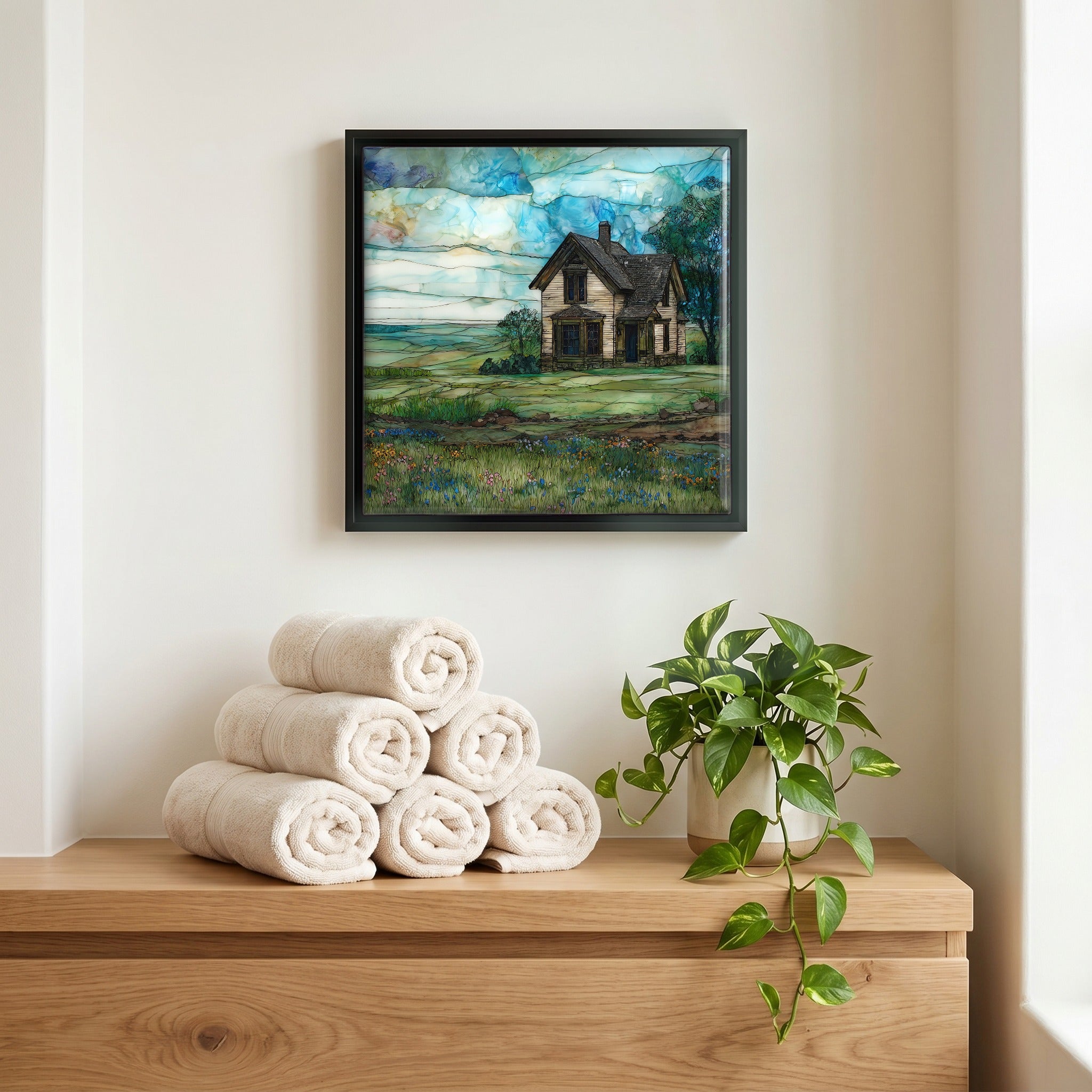 A quiet corner of the bath.