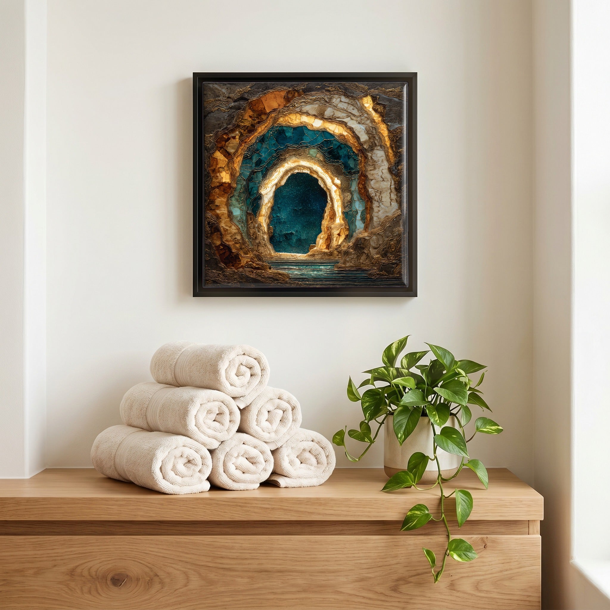 A quiet corner of the bath.