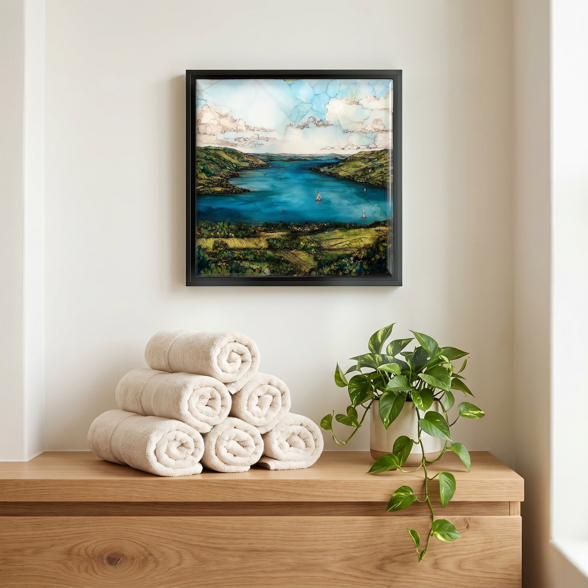 A quiet corner of the bath.