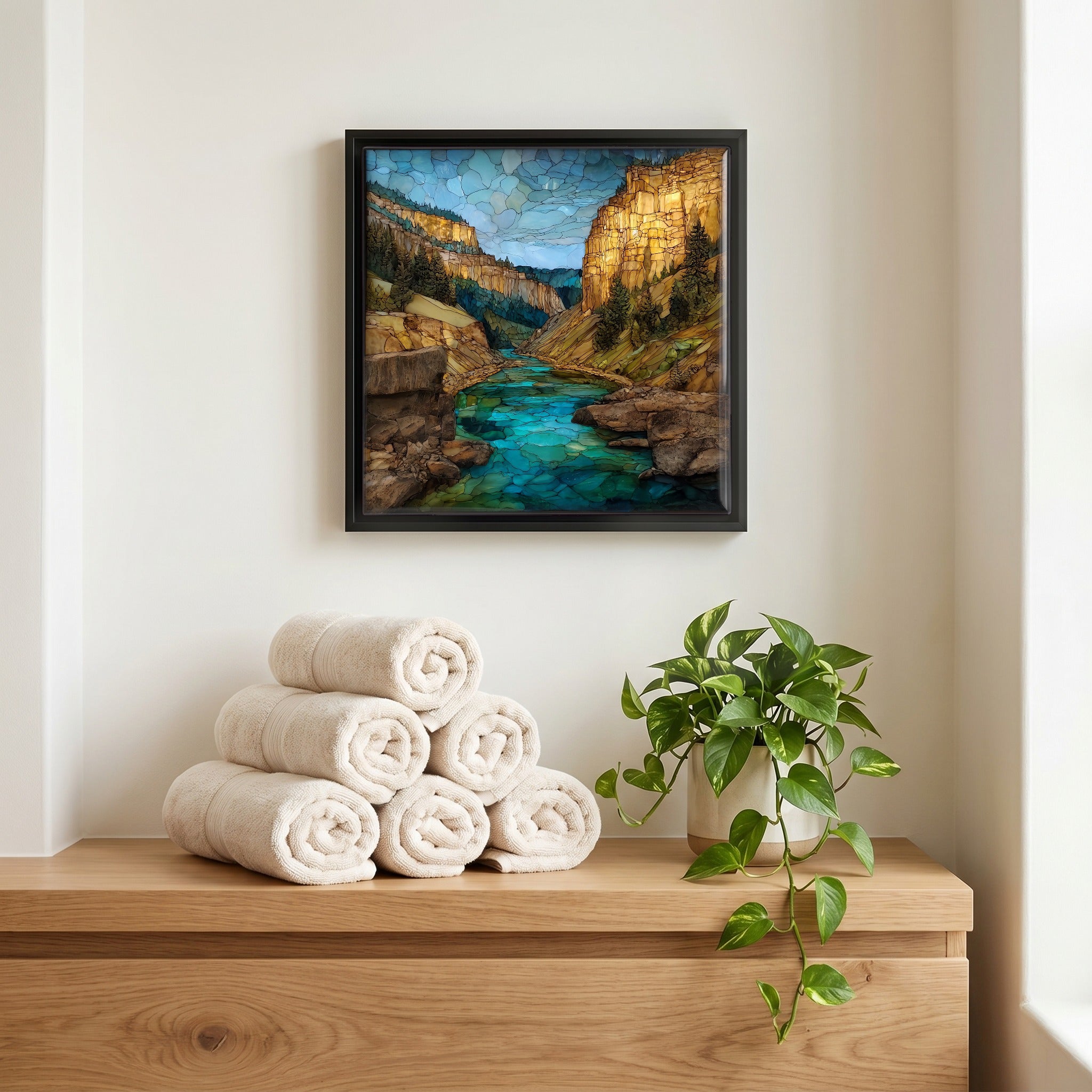 A quiet corner of the bath.