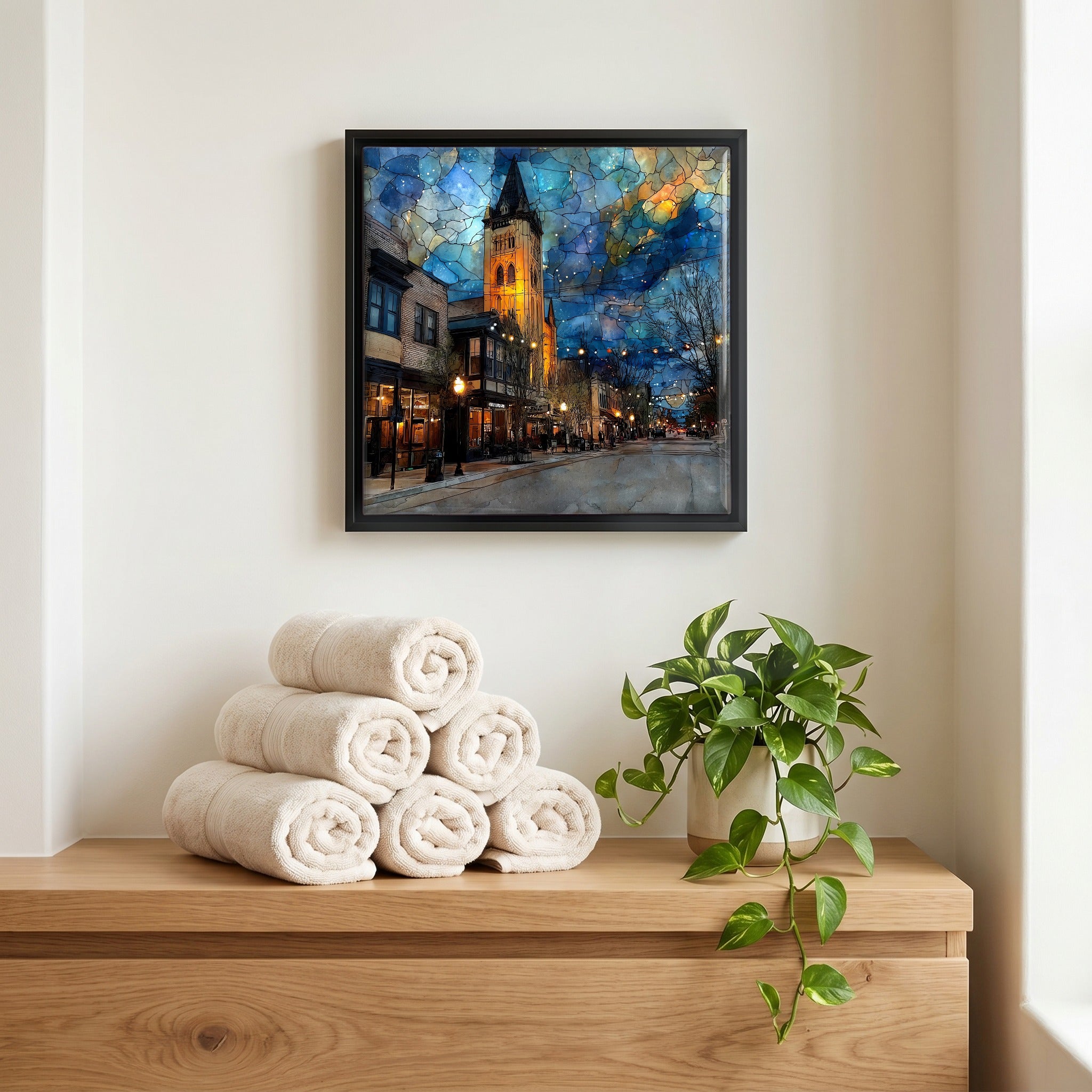 A quiet corner of the bath.