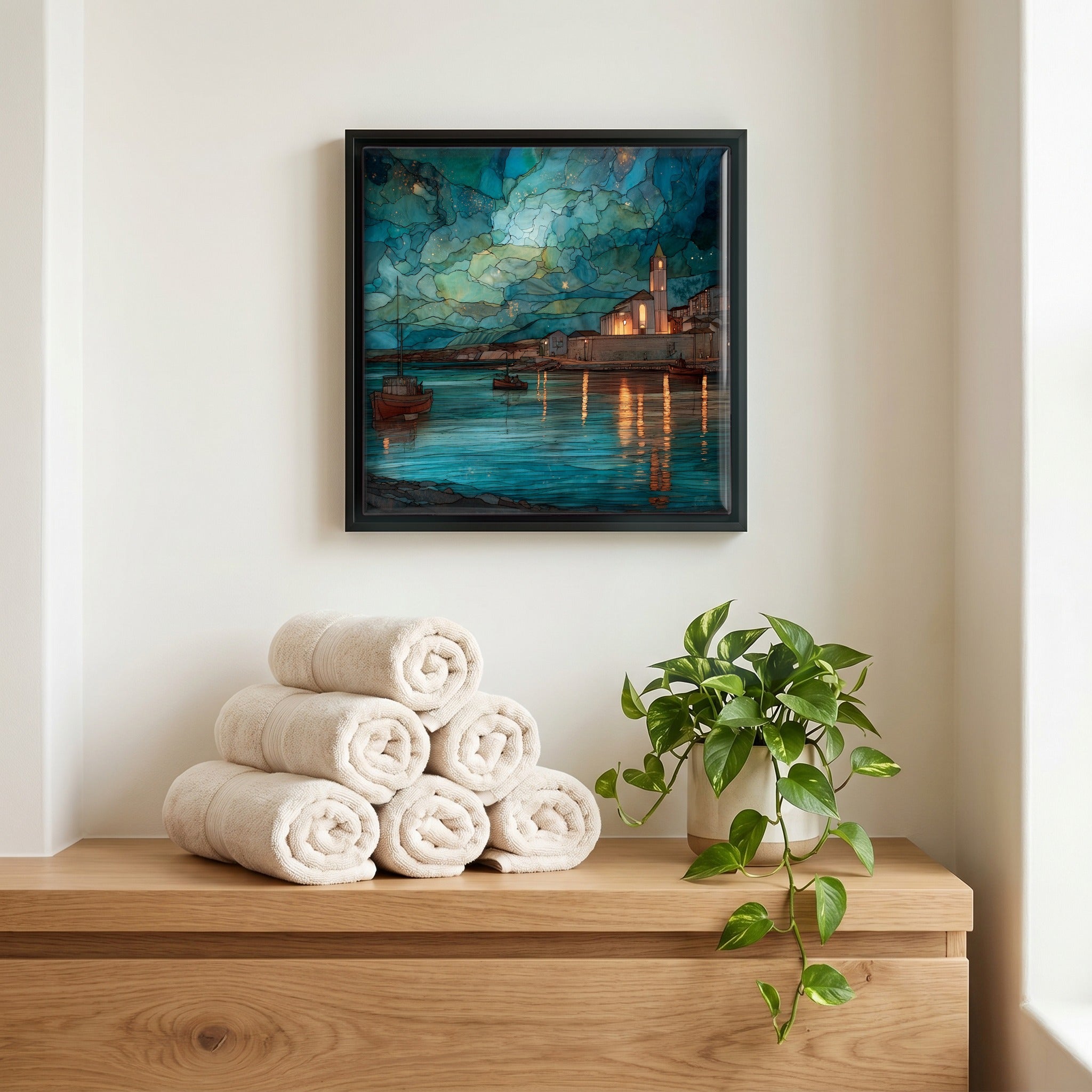 A quiet corner of the bath.