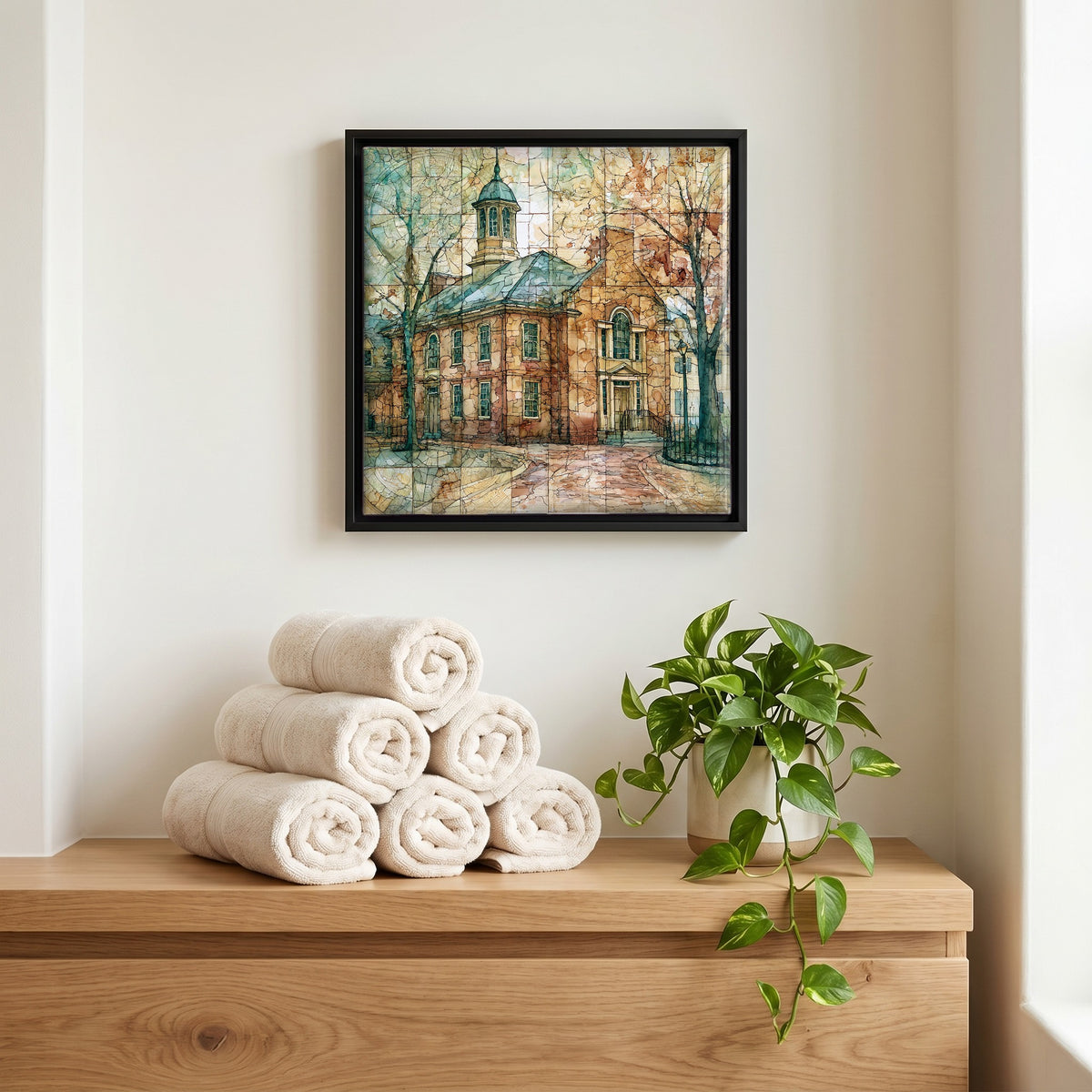 A quiet corner of the bath.