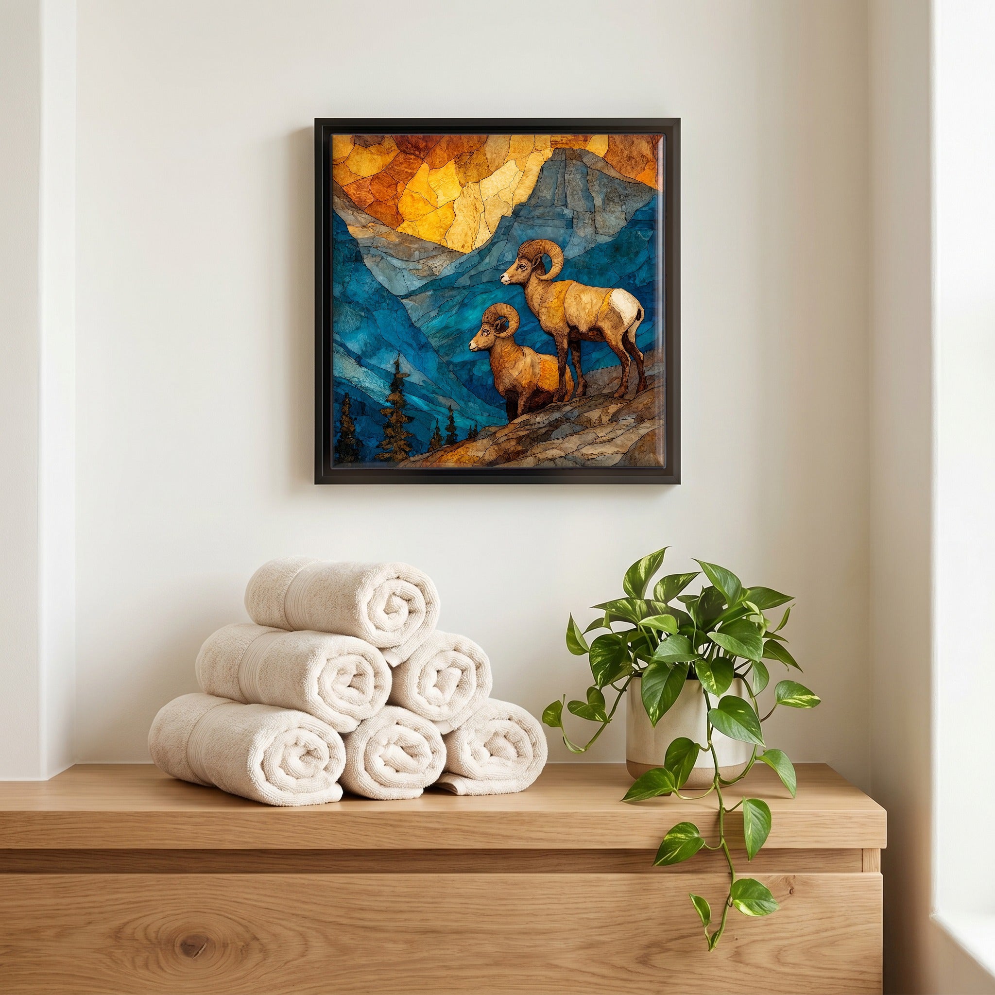 A quiet corner of the bath.