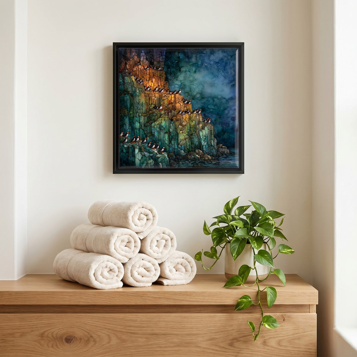 A quiet corner of the bath.