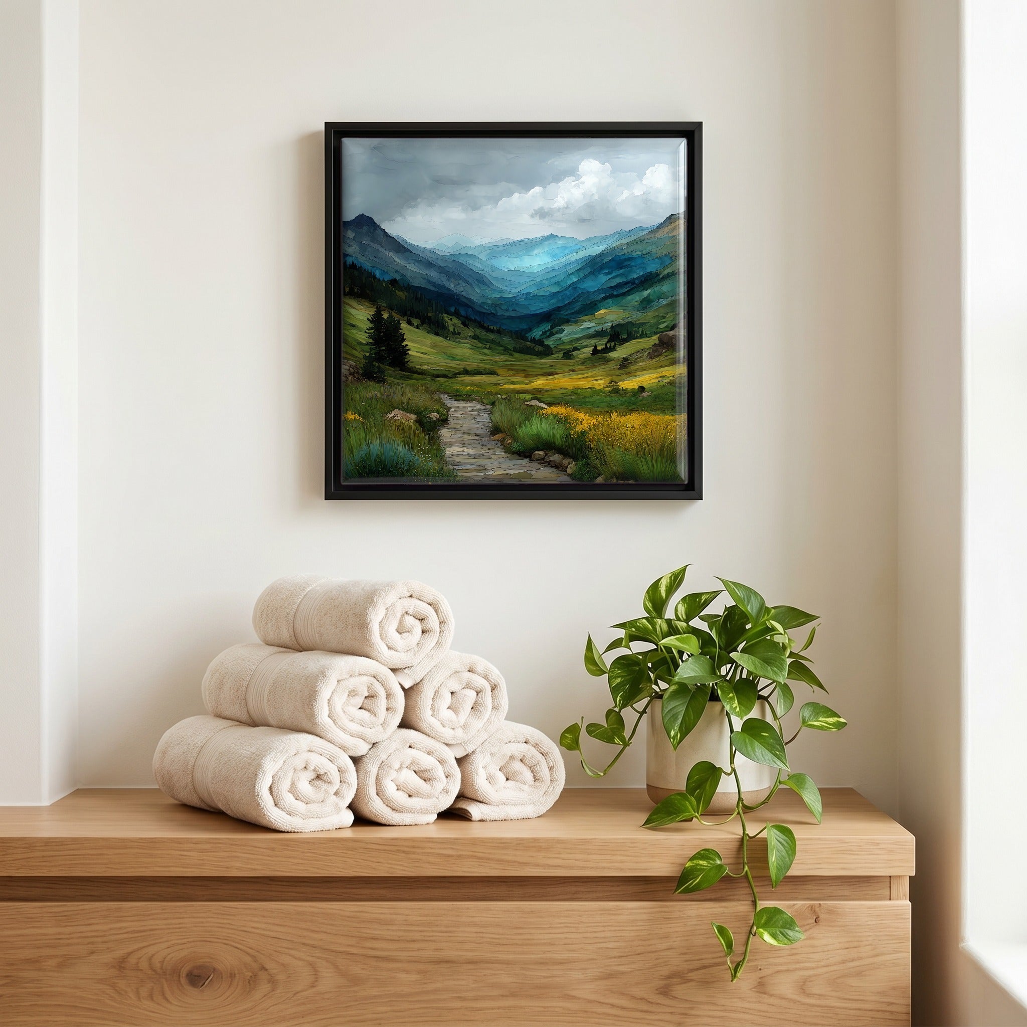 A quiet corner of the bath.