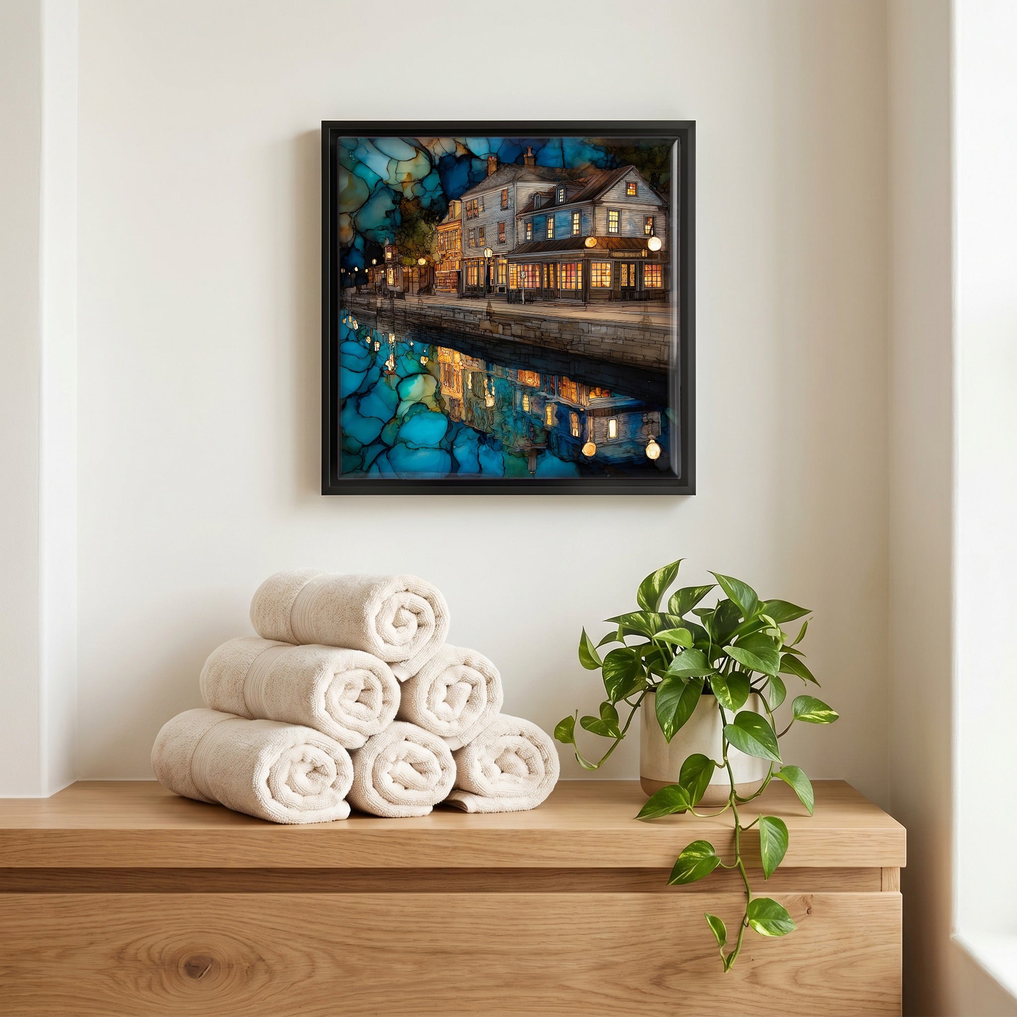 A quiet corner of the bath.