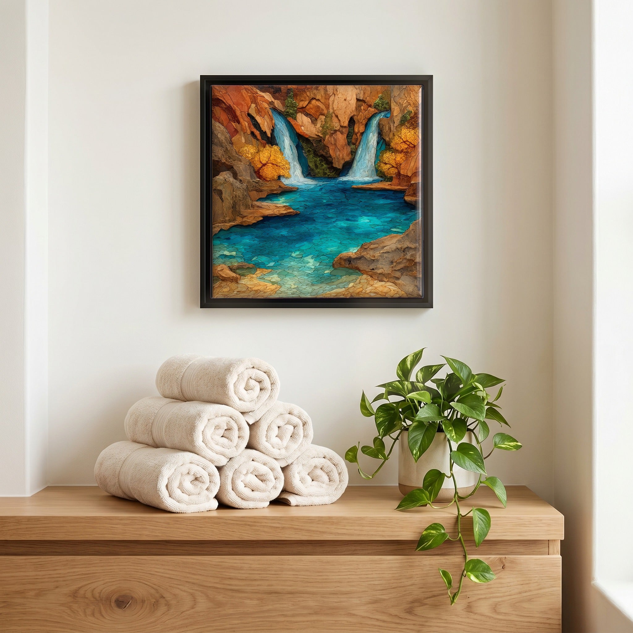 A quiet corner of the bath.