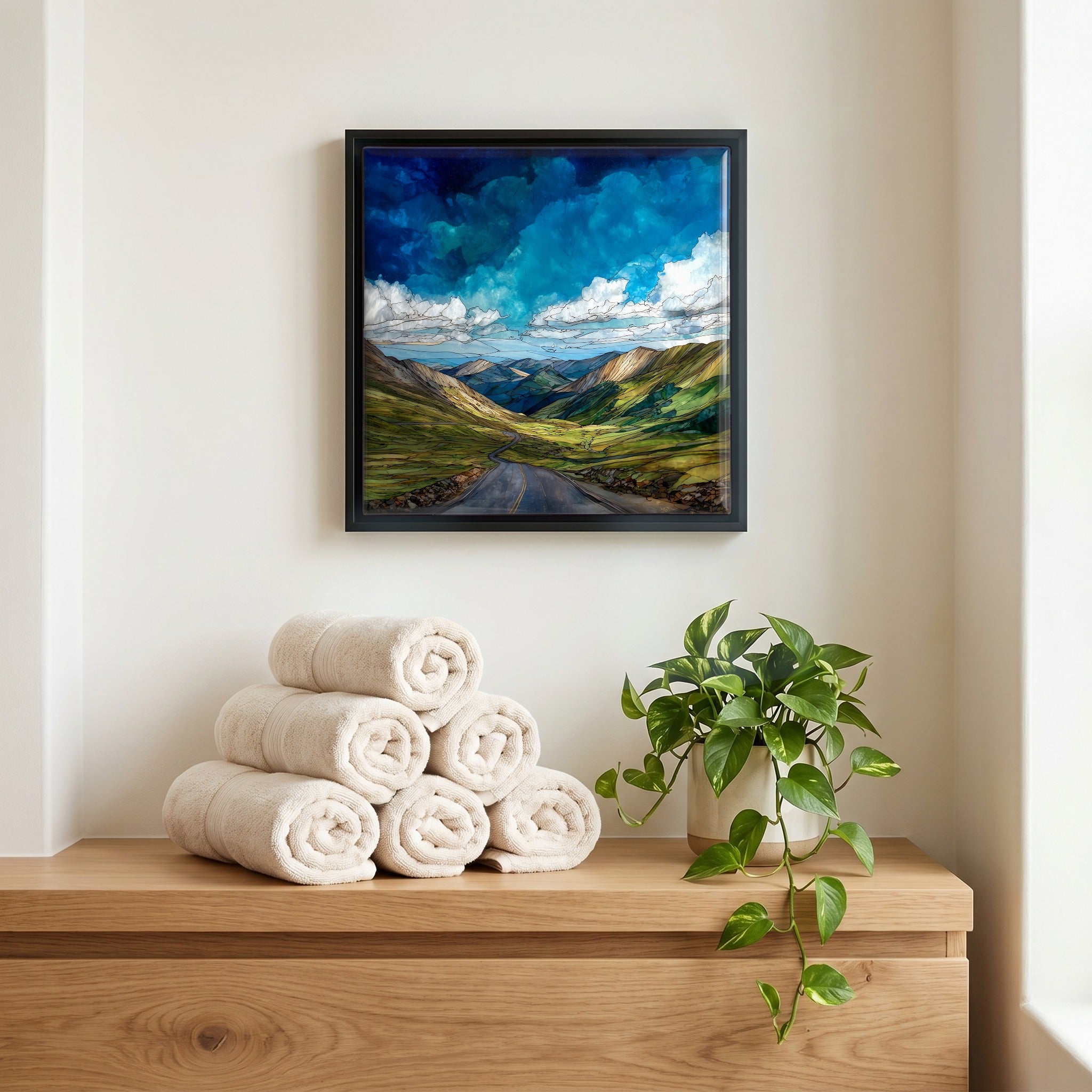 A quiet corner of the bath.