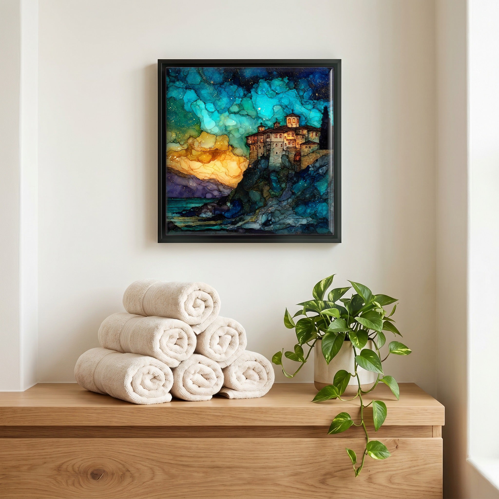 A quiet corner of the bath.