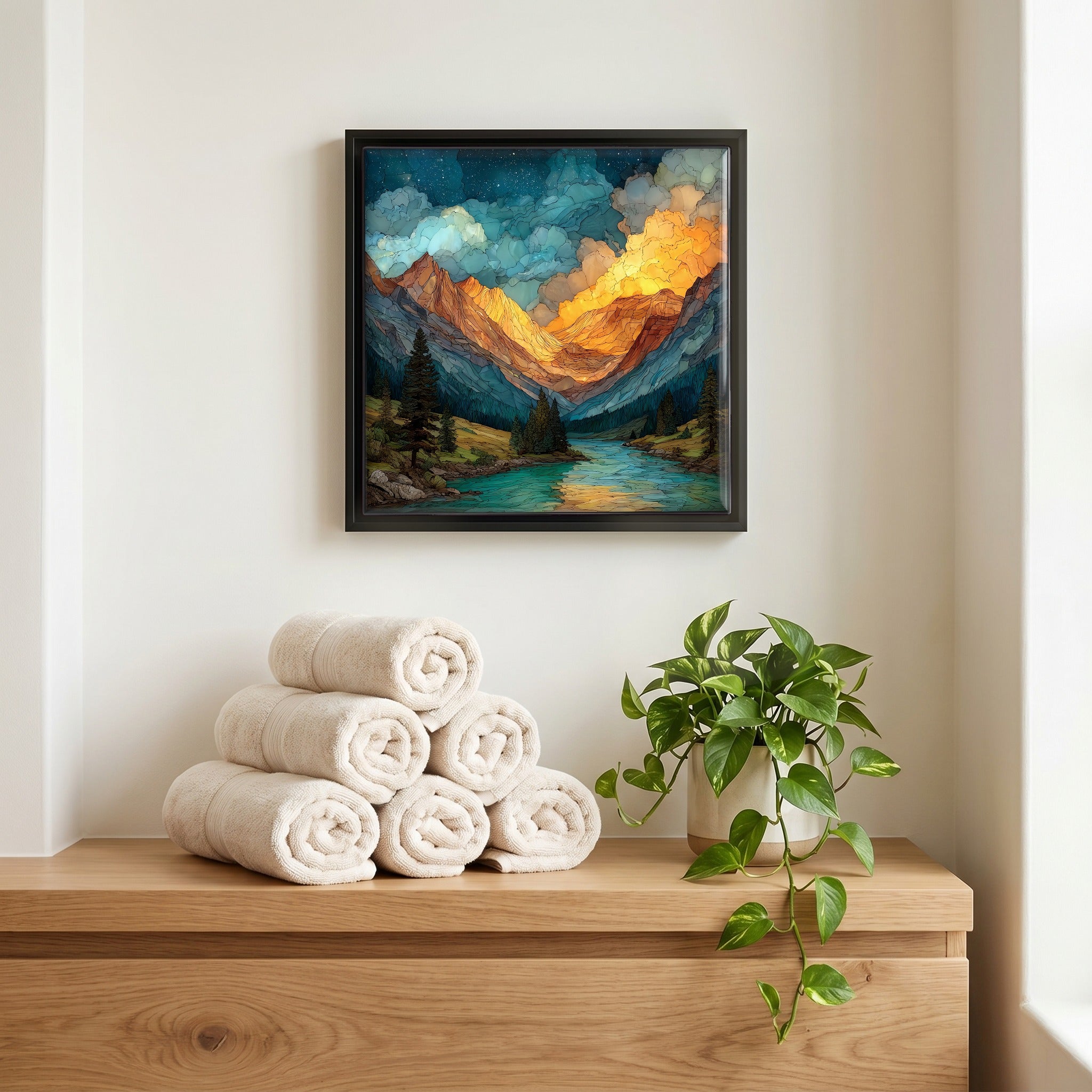 A quiet corner of the bath.