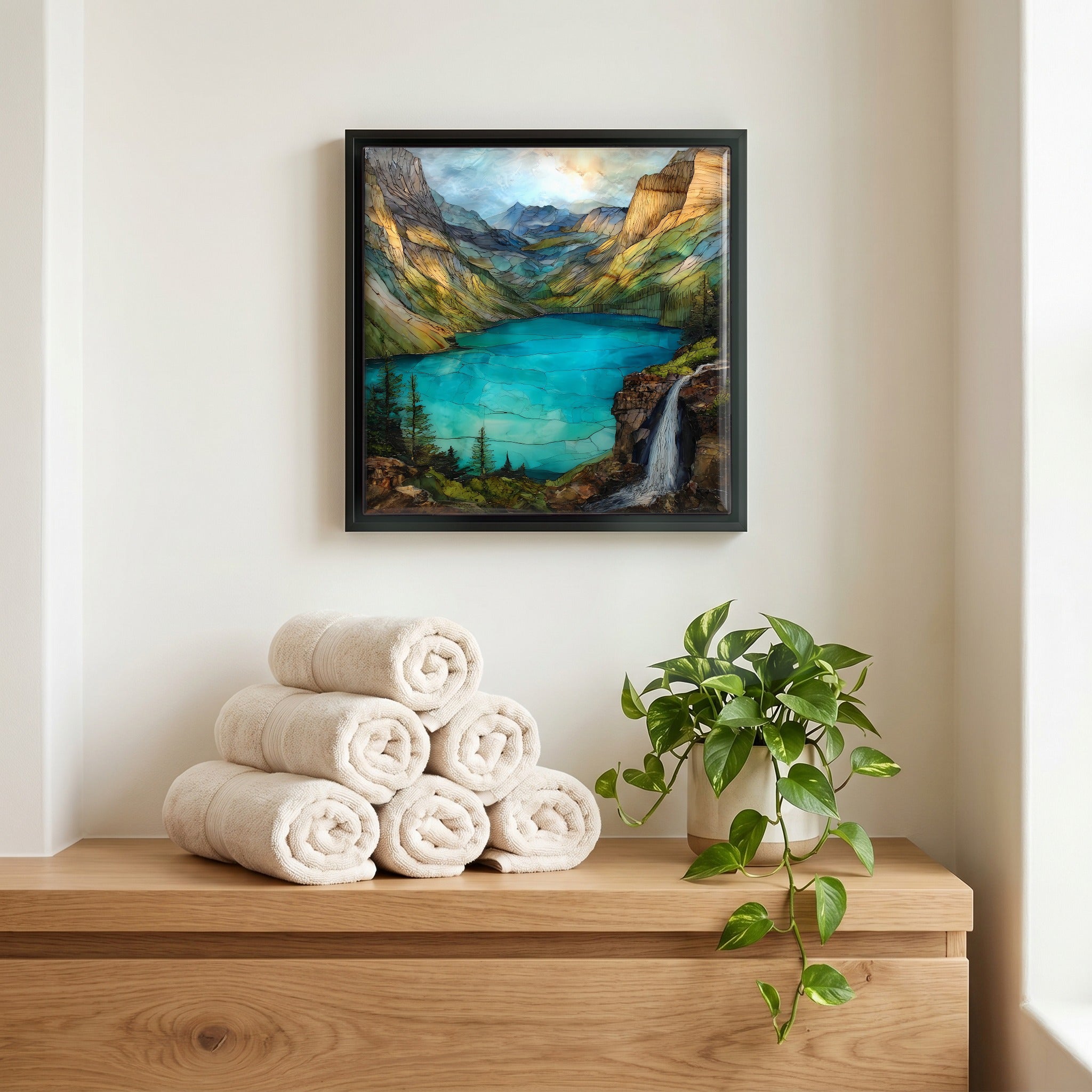 A quiet corner of the bath.