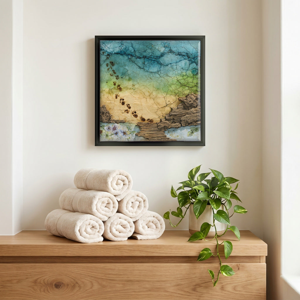 A quiet corner of the bath.