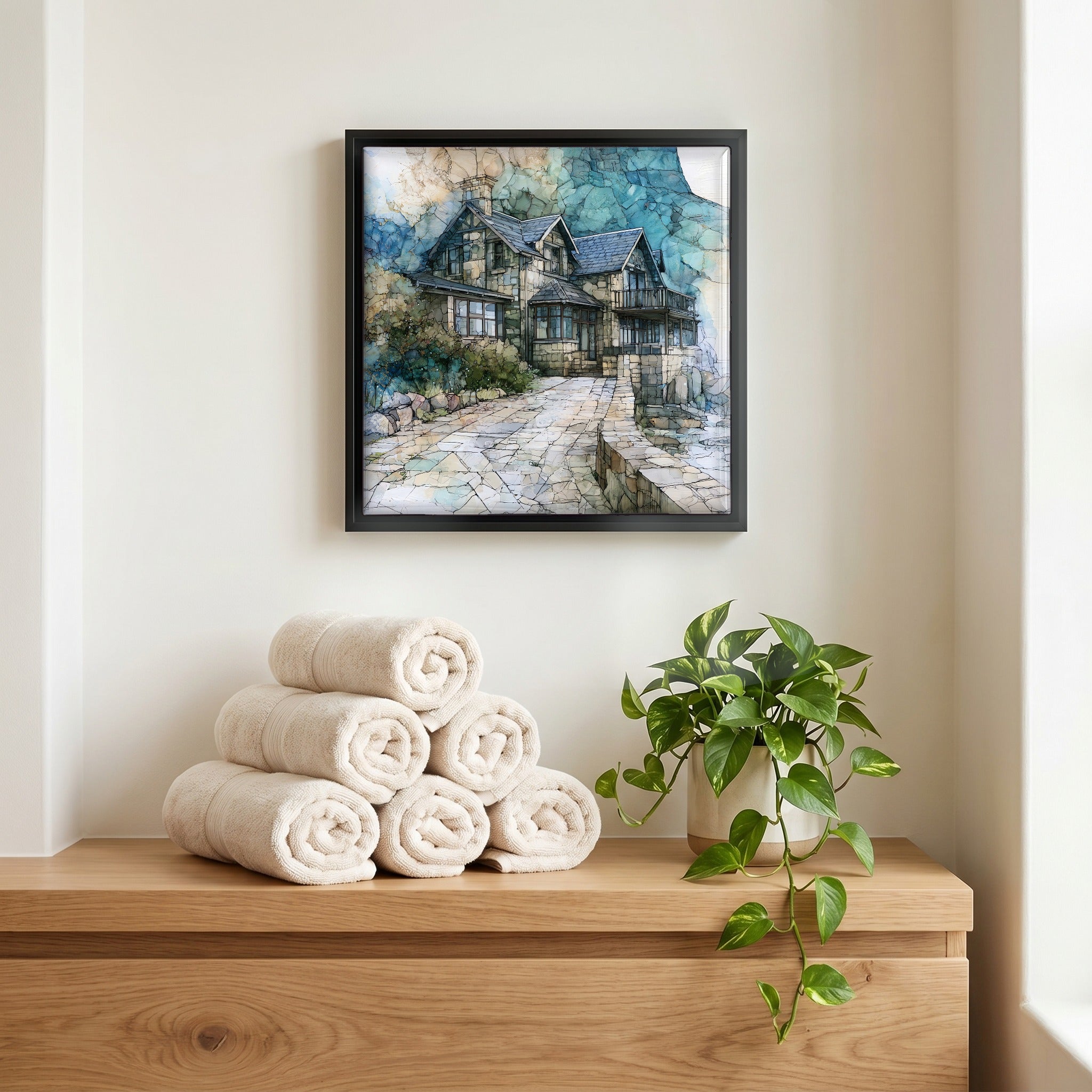 A quiet corner of the bath.
