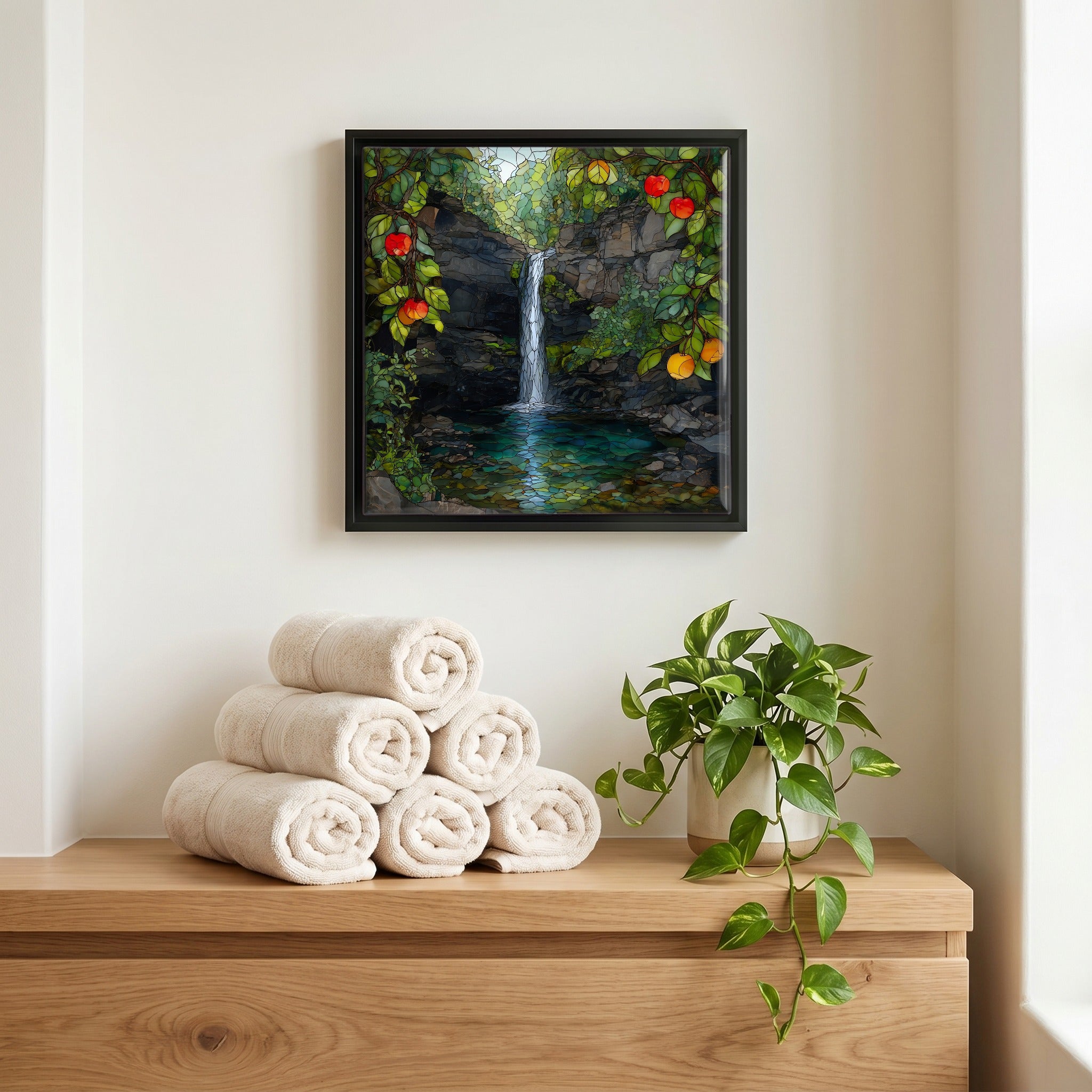 A quiet corner of the bath.