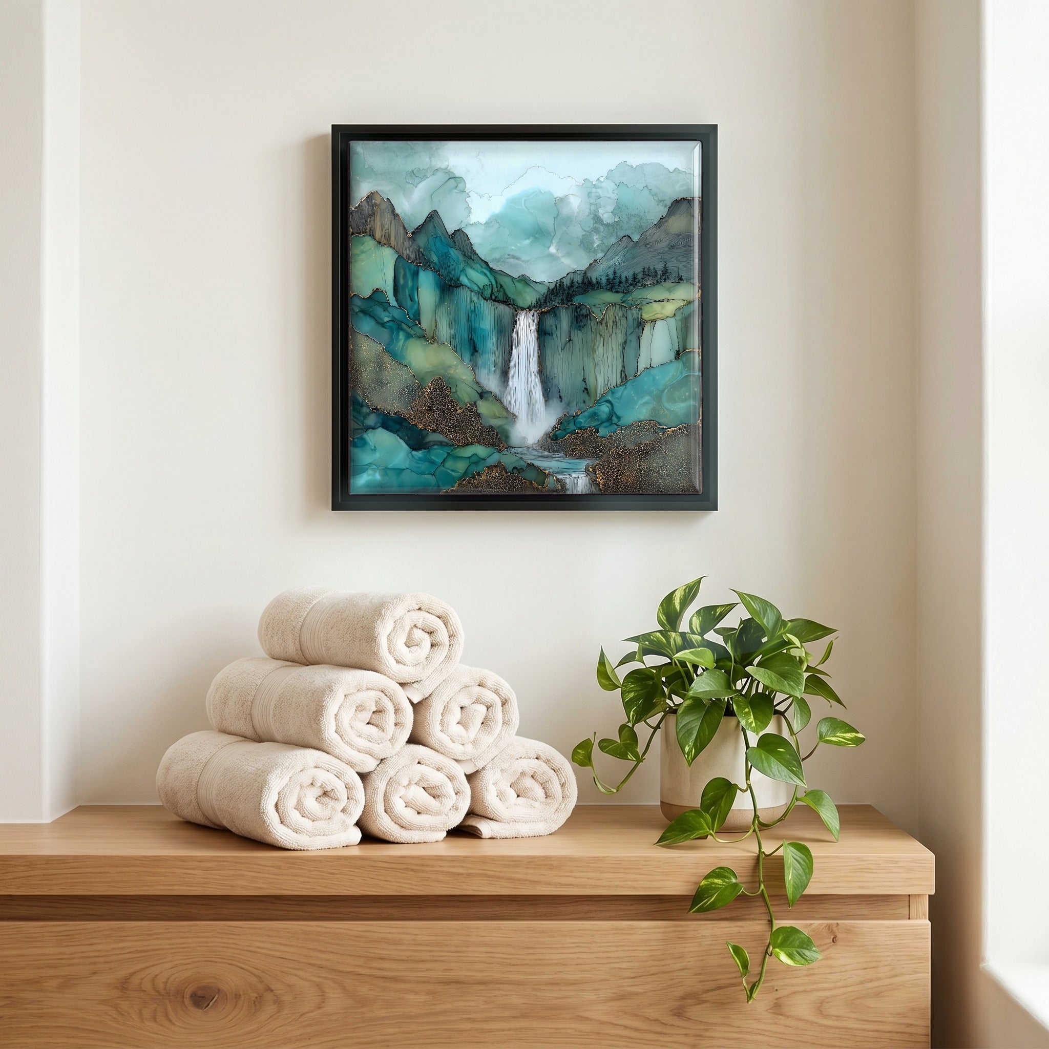 A quiet corner of the bath.