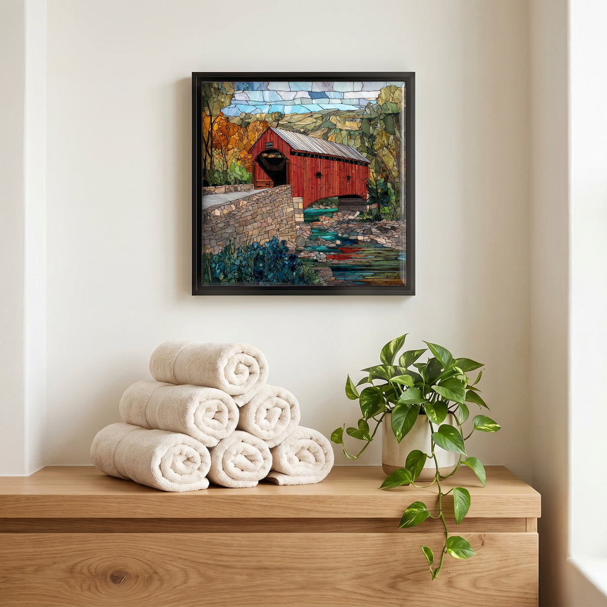 A quiet corner of the bath.