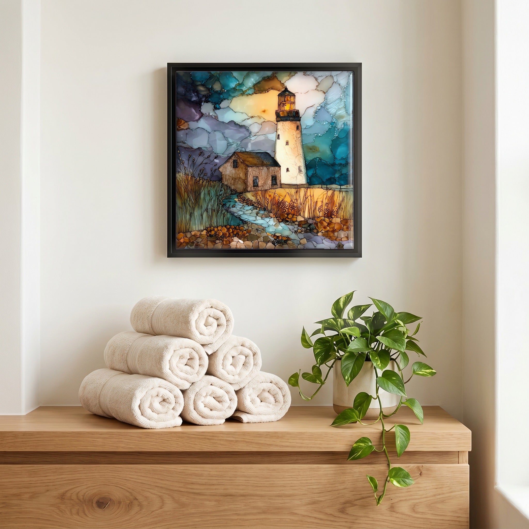 A quiet corner of the bath.