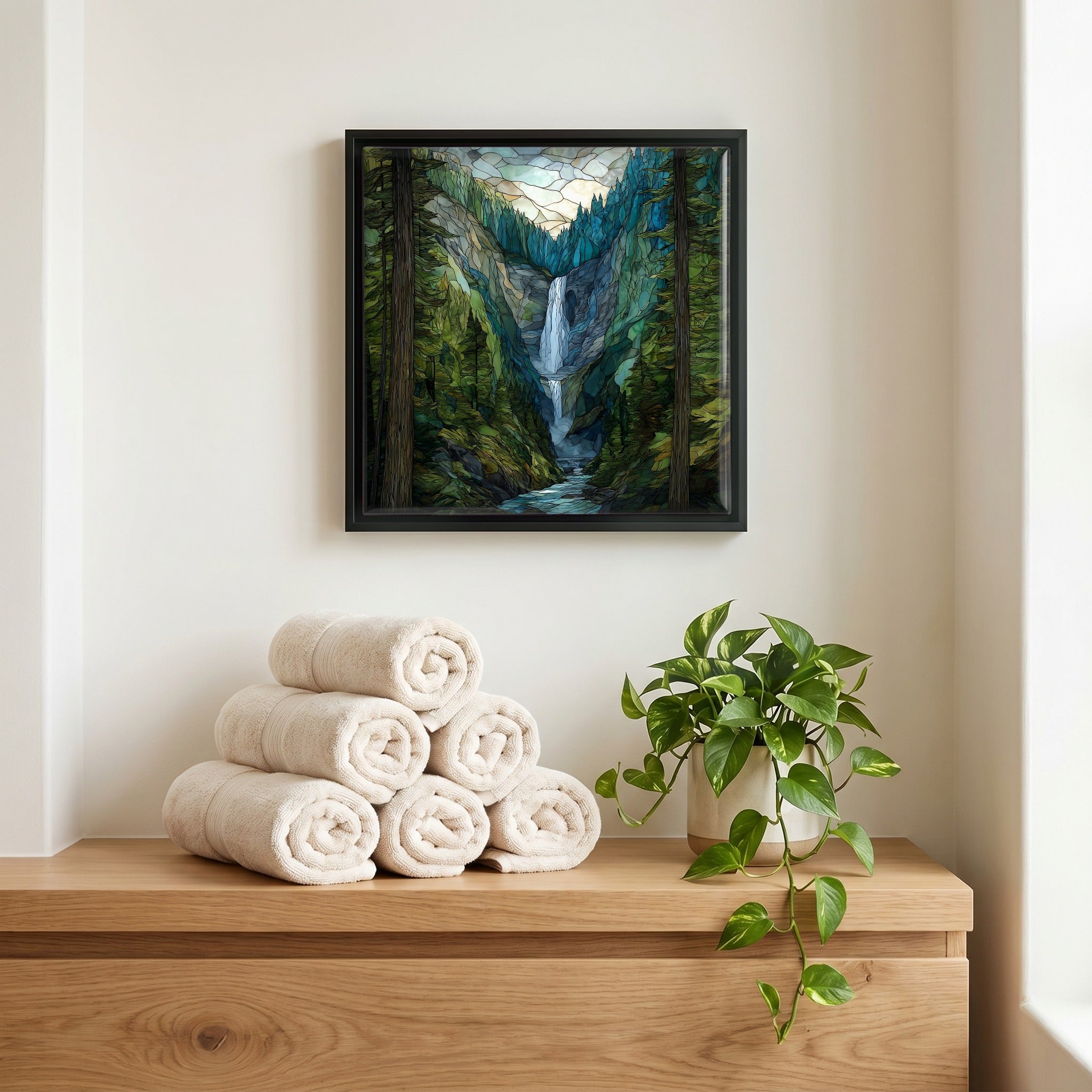 A quiet corner of the bath.