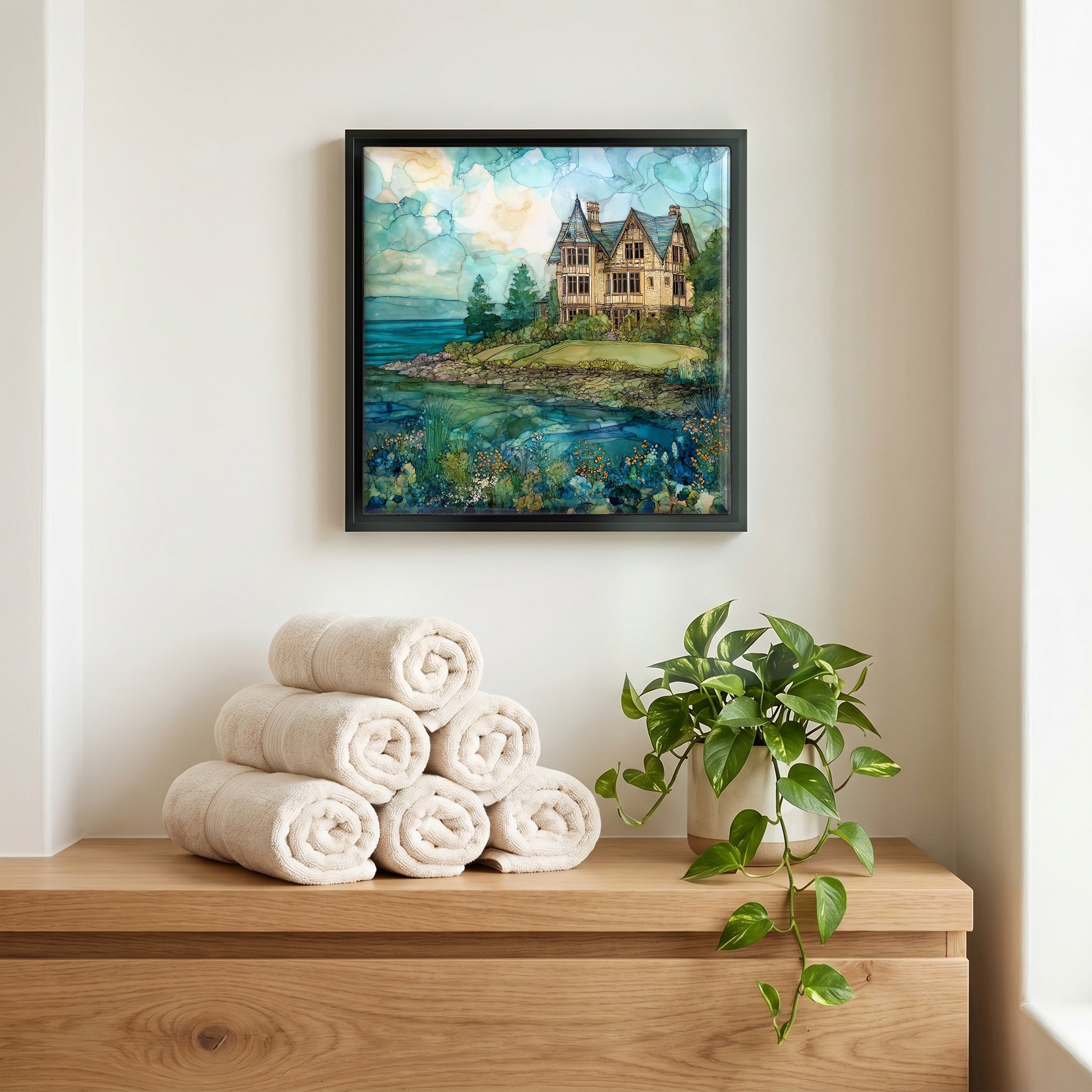 A quiet corner of the bath.