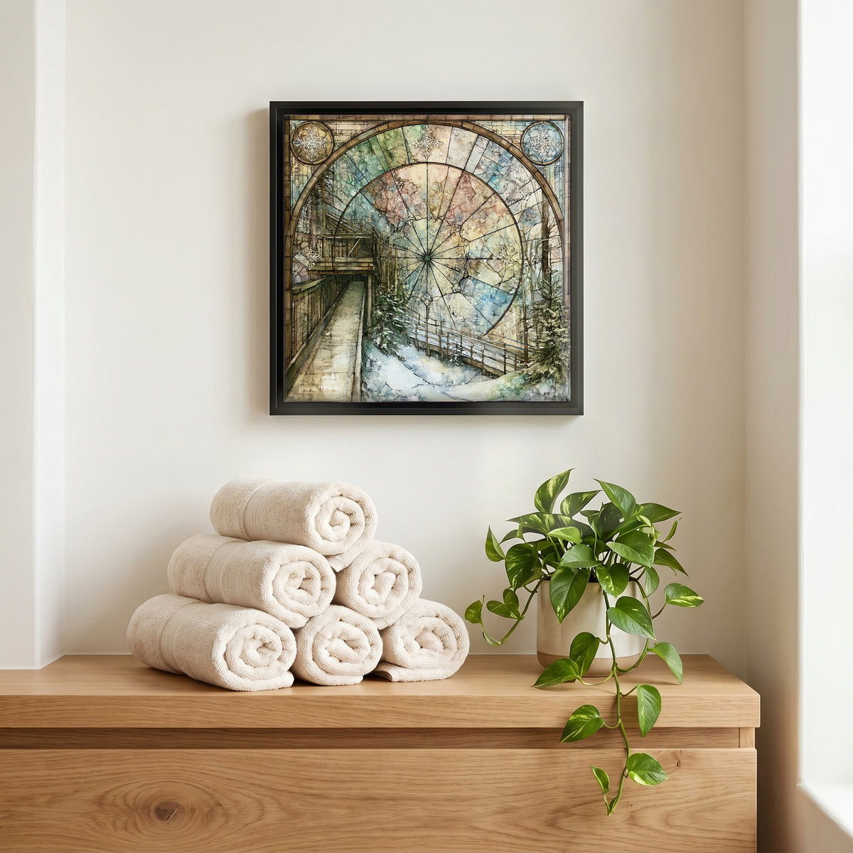 A quiet corner of the bath.