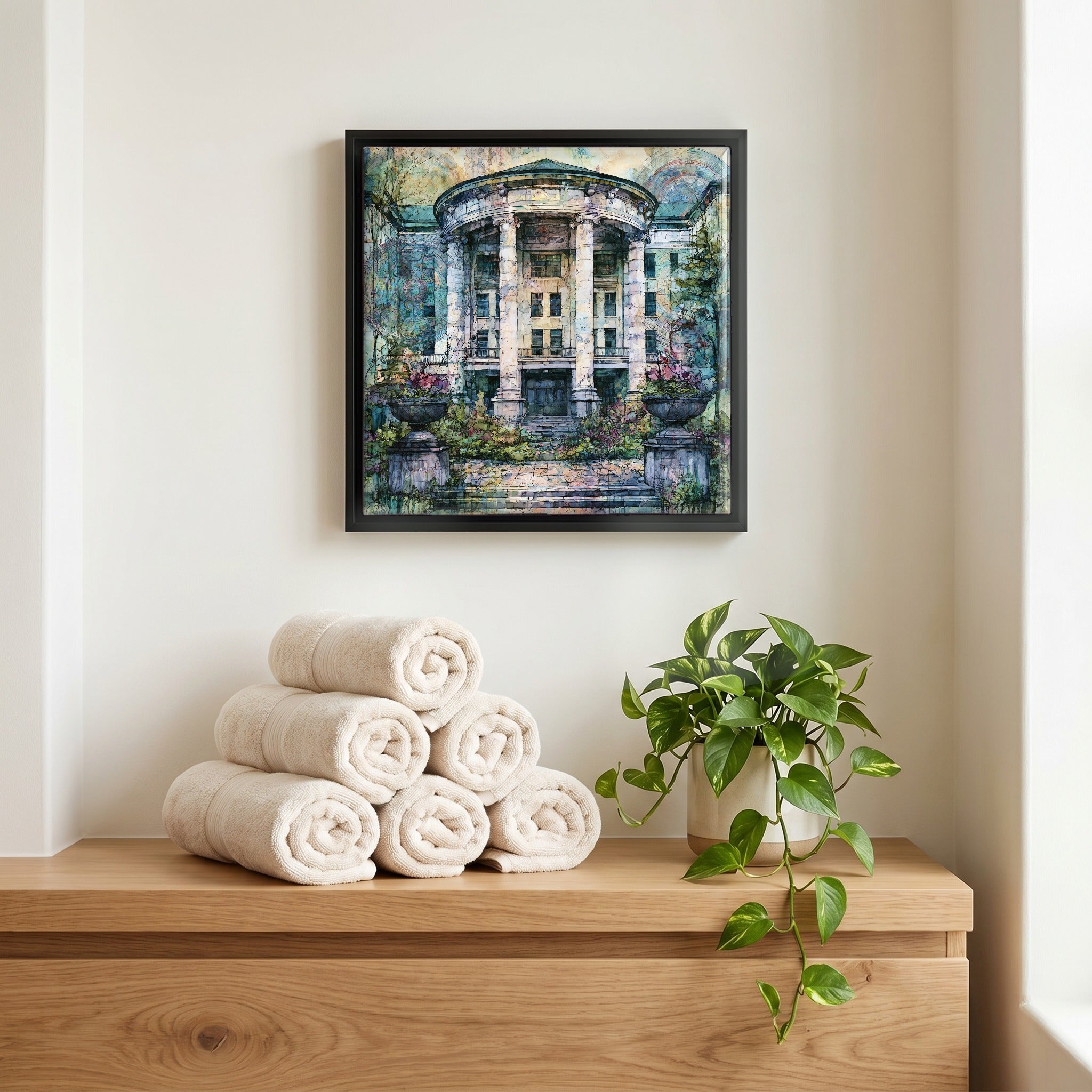 A quiet corner of the bath.