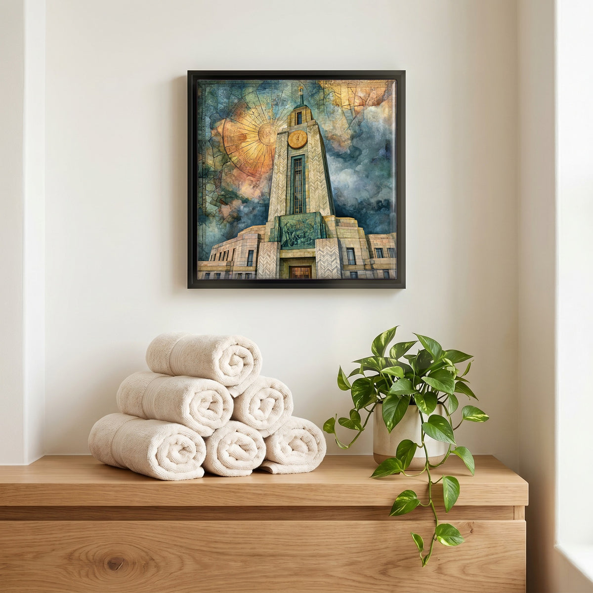 A quiet corner of the bath.