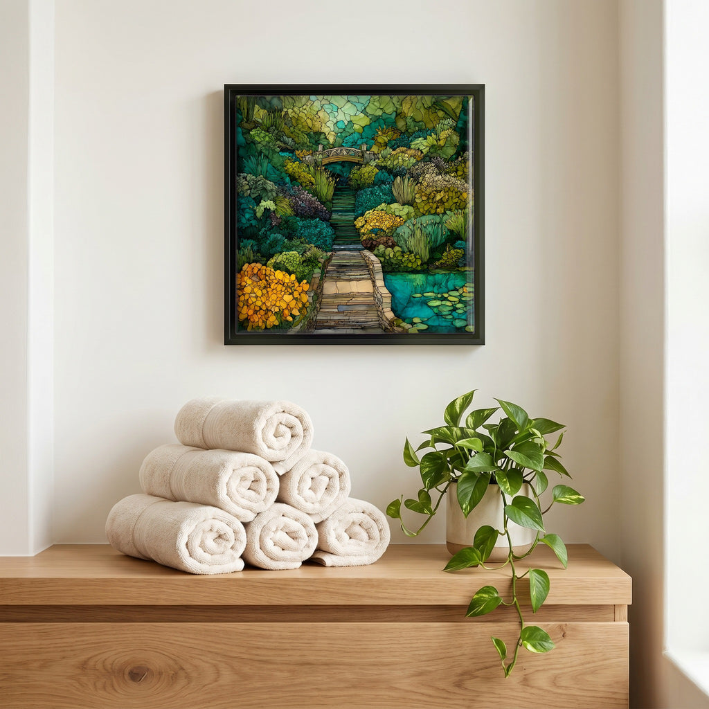 A quiet corner of the bath.