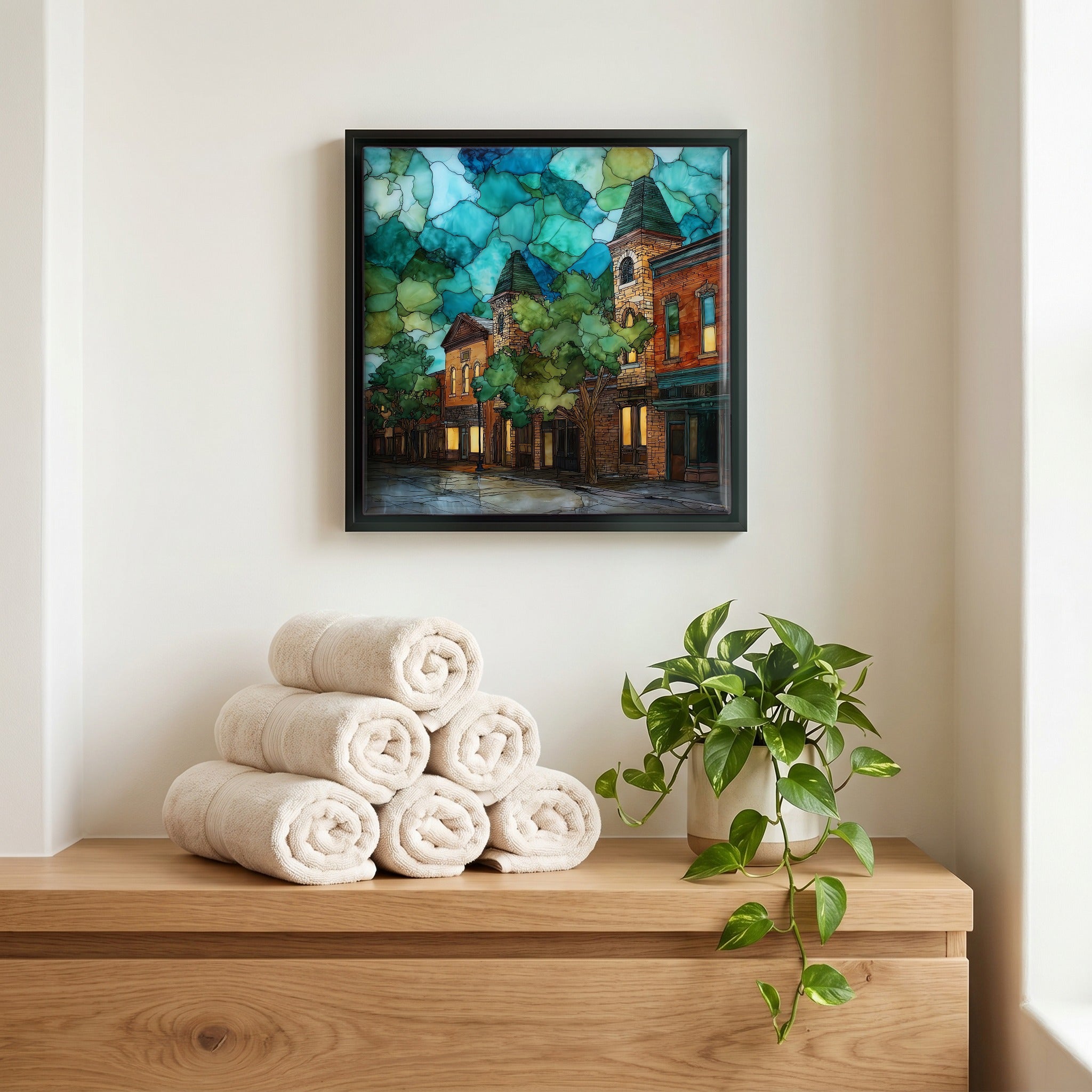 A quiet corner of the bath.