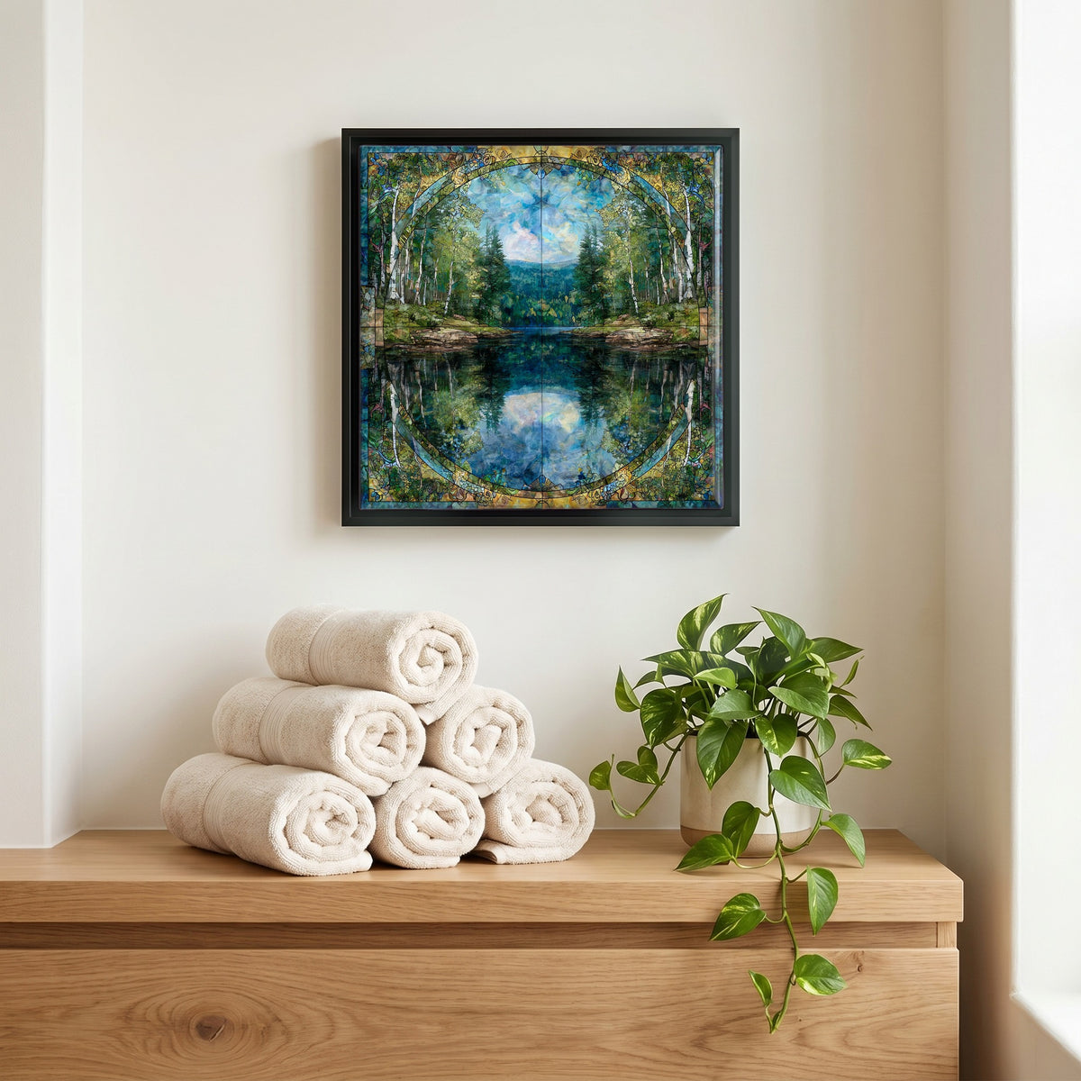 A quiet corner of the bath.