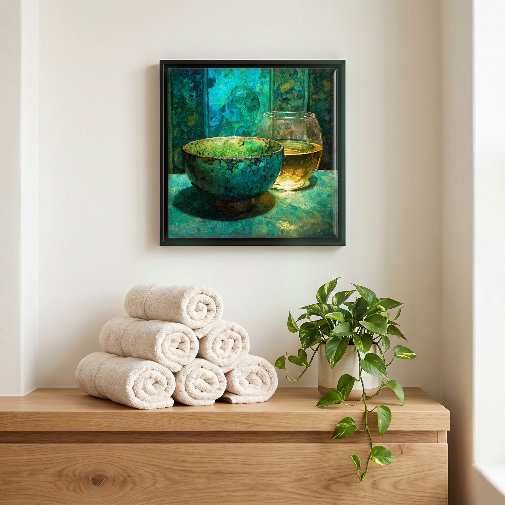 A quiet corner of the bath.