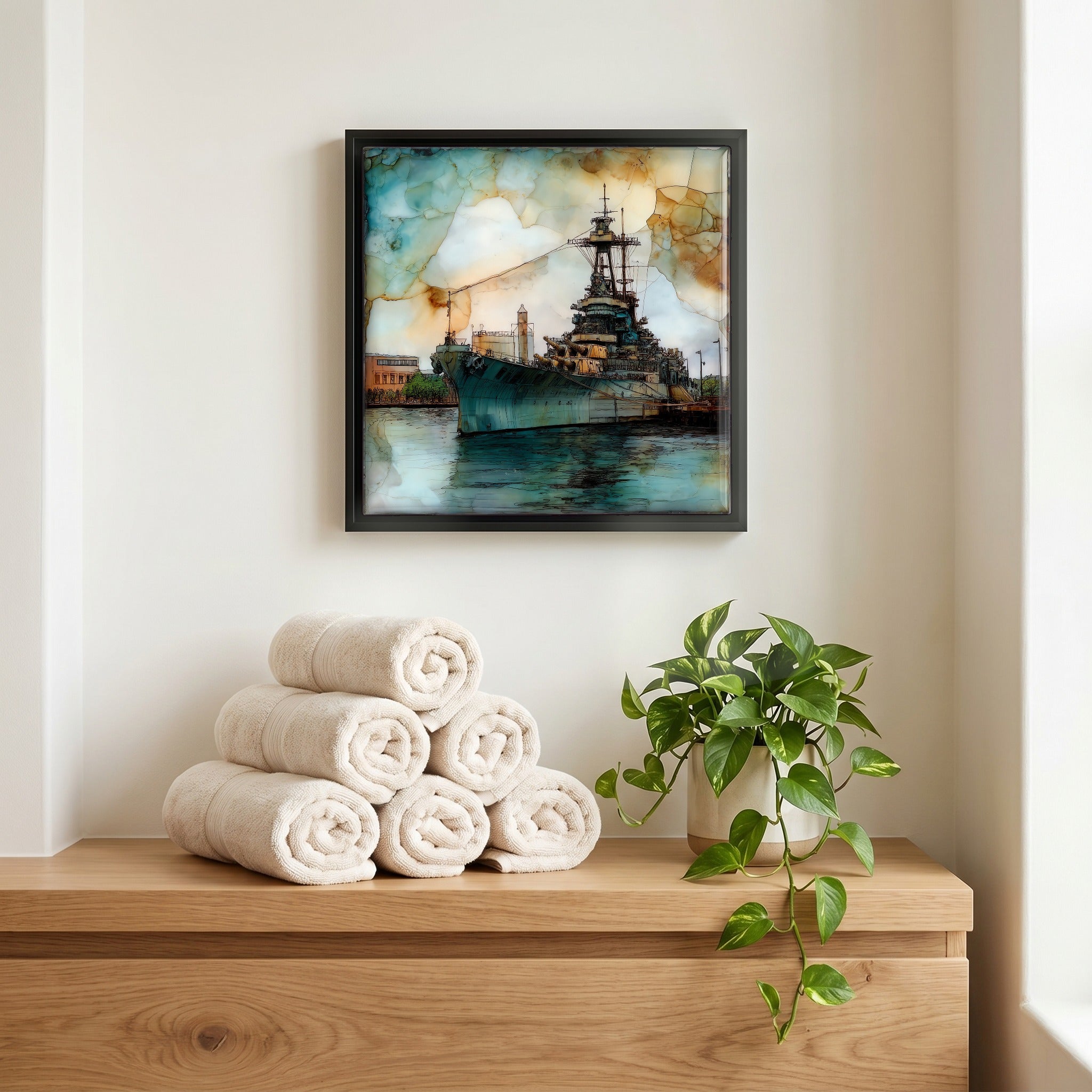 A quiet corner of the bath.