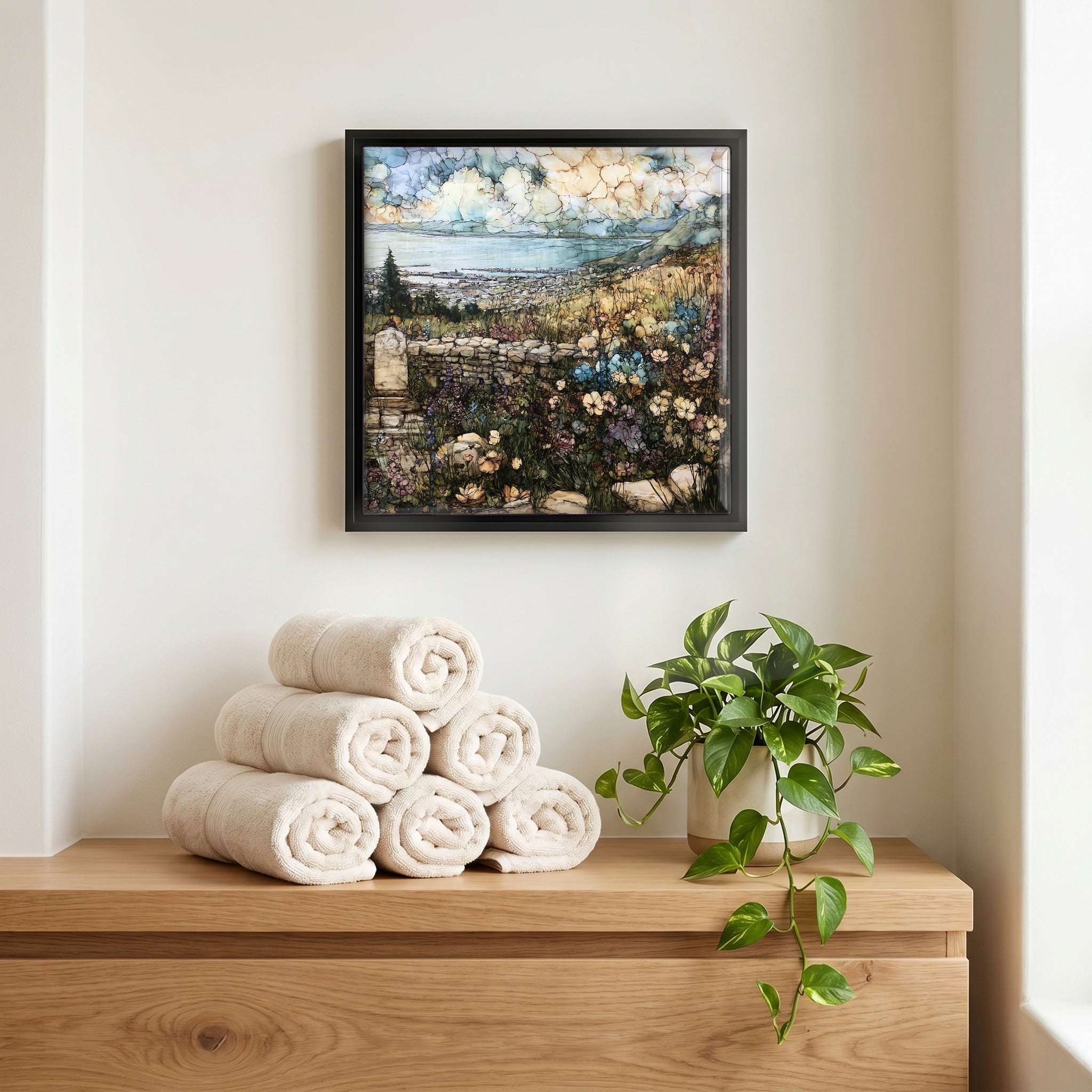 A quiet corner of the bath.
