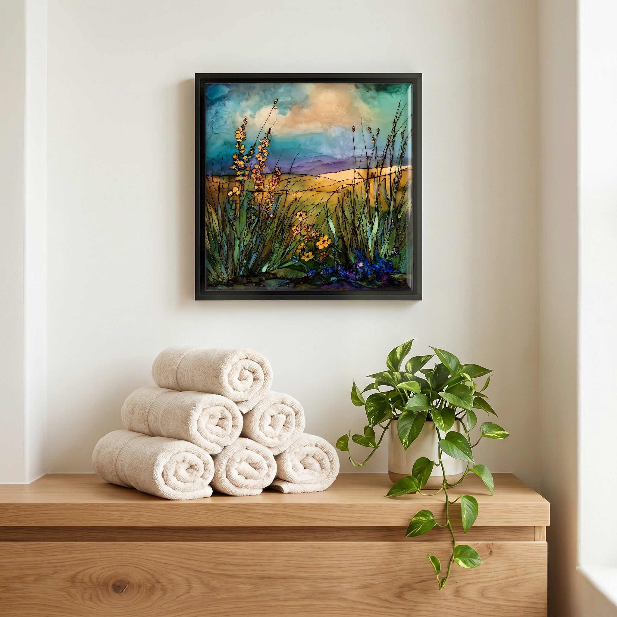 A quiet corner of the bath.