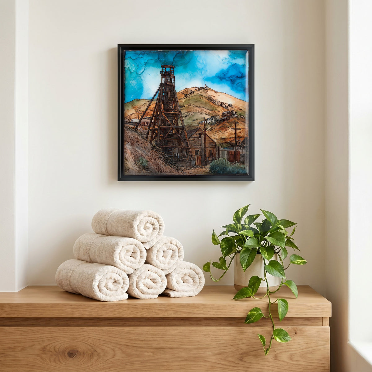A quiet corner of the bath.