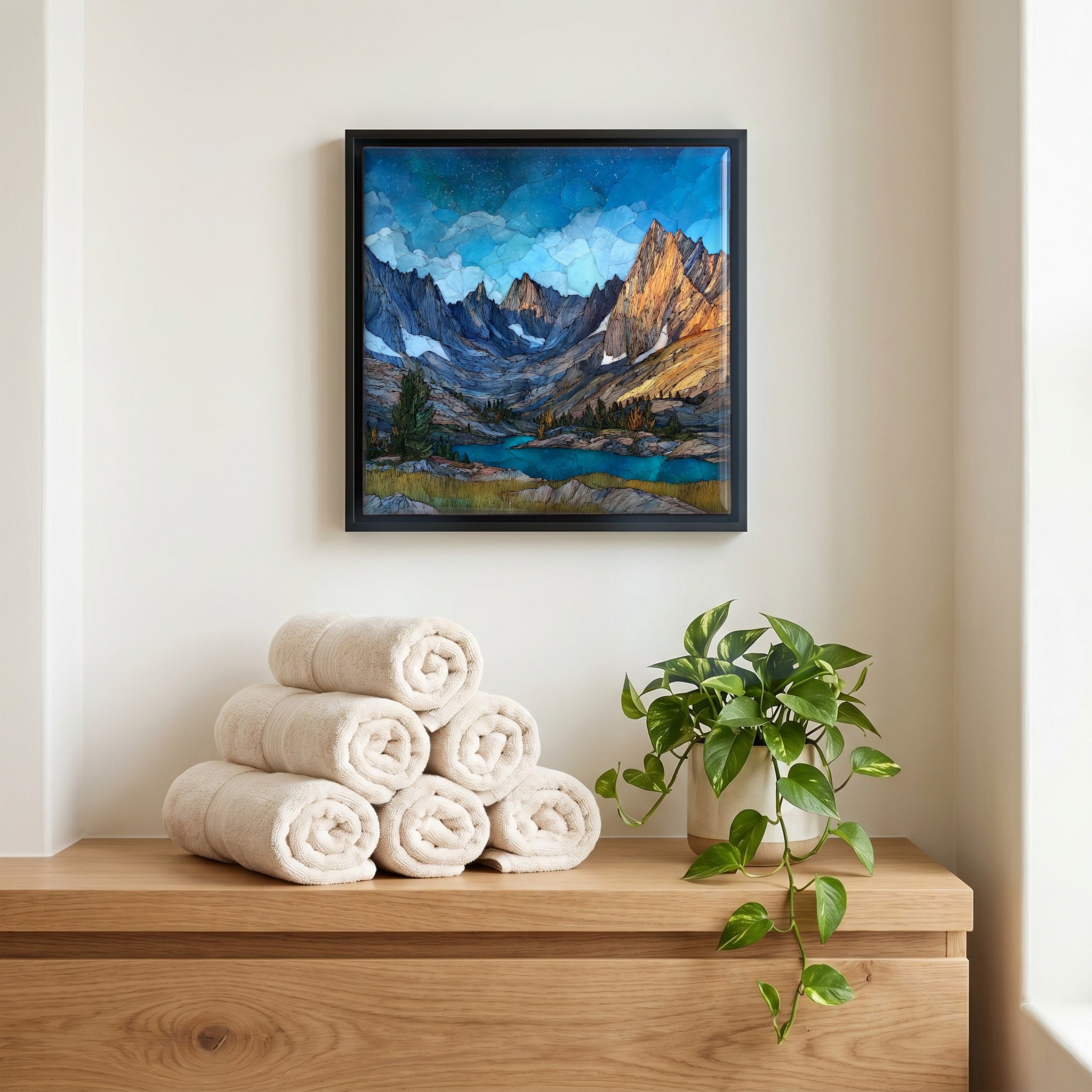 A quiet corner of the bath.