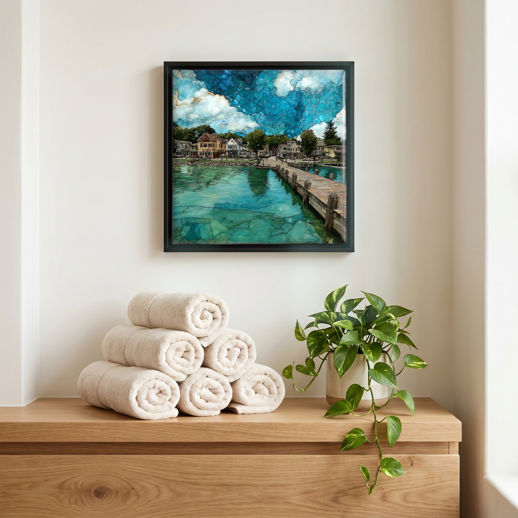 A quiet corner of the bath.