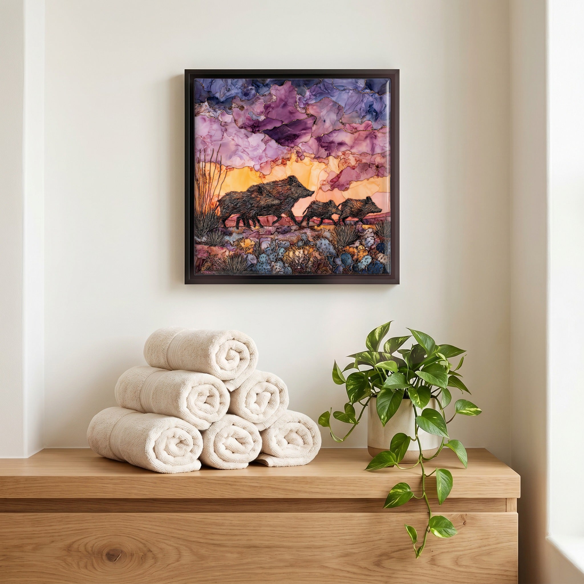 A quiet corner of the bath.