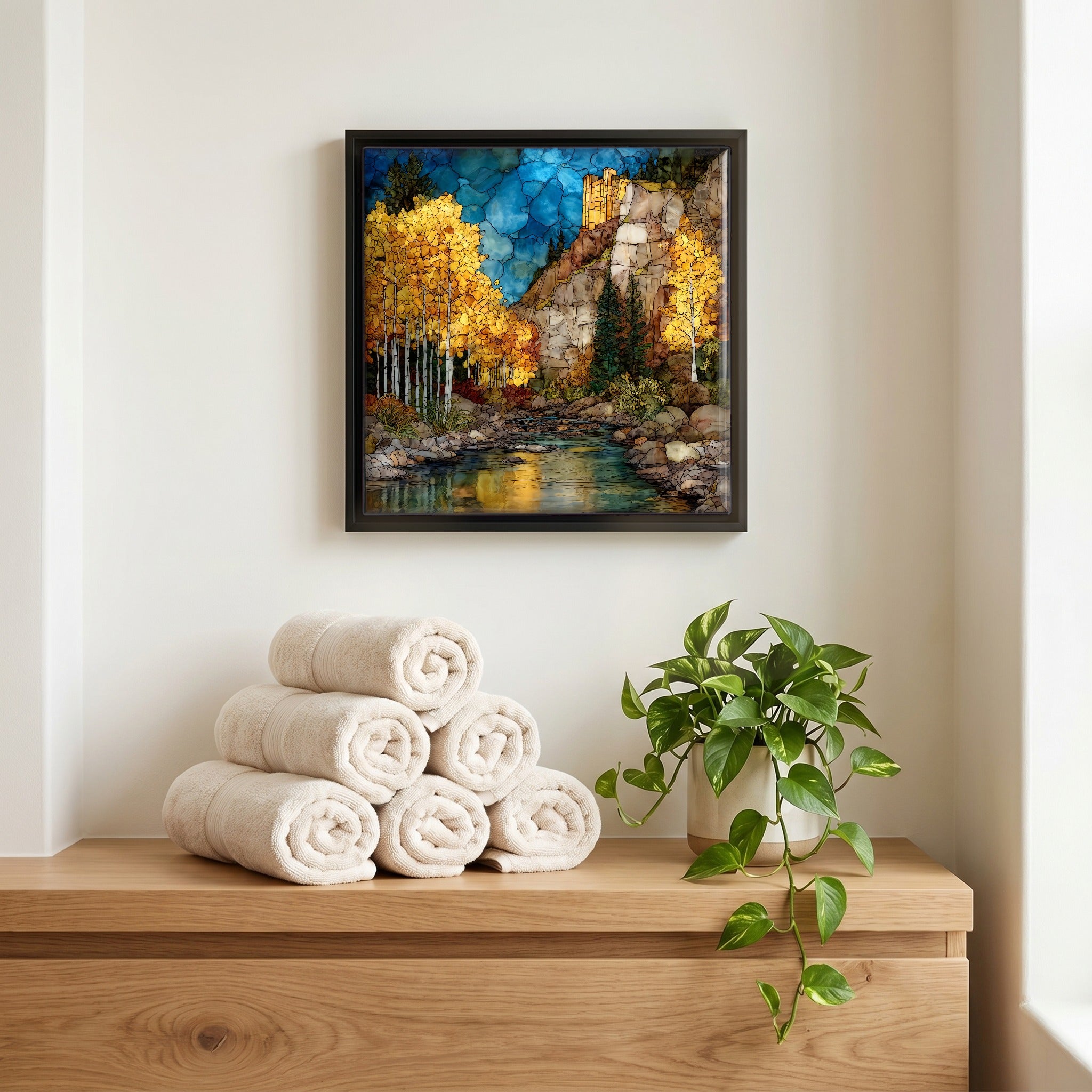 A quiet corner of the bath.