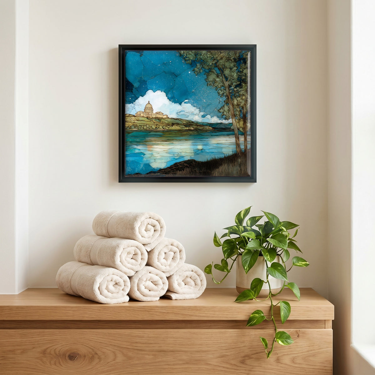 A quiet corner of the bath.