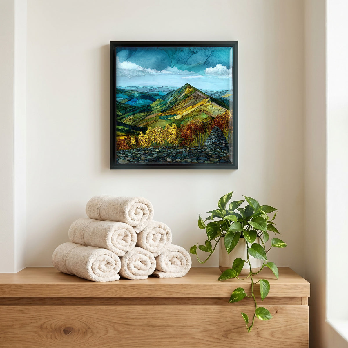 A quiet corner of the bath.