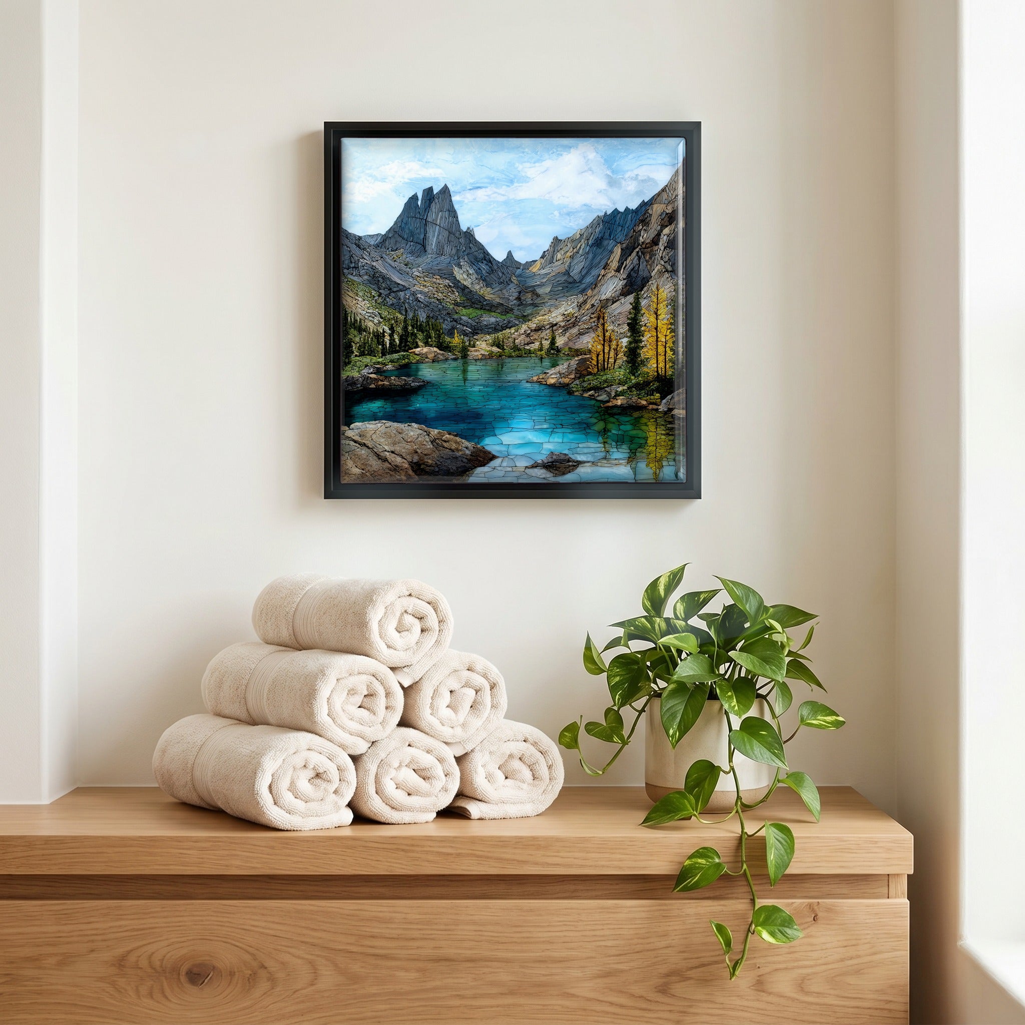 A quiet corner of the bath.