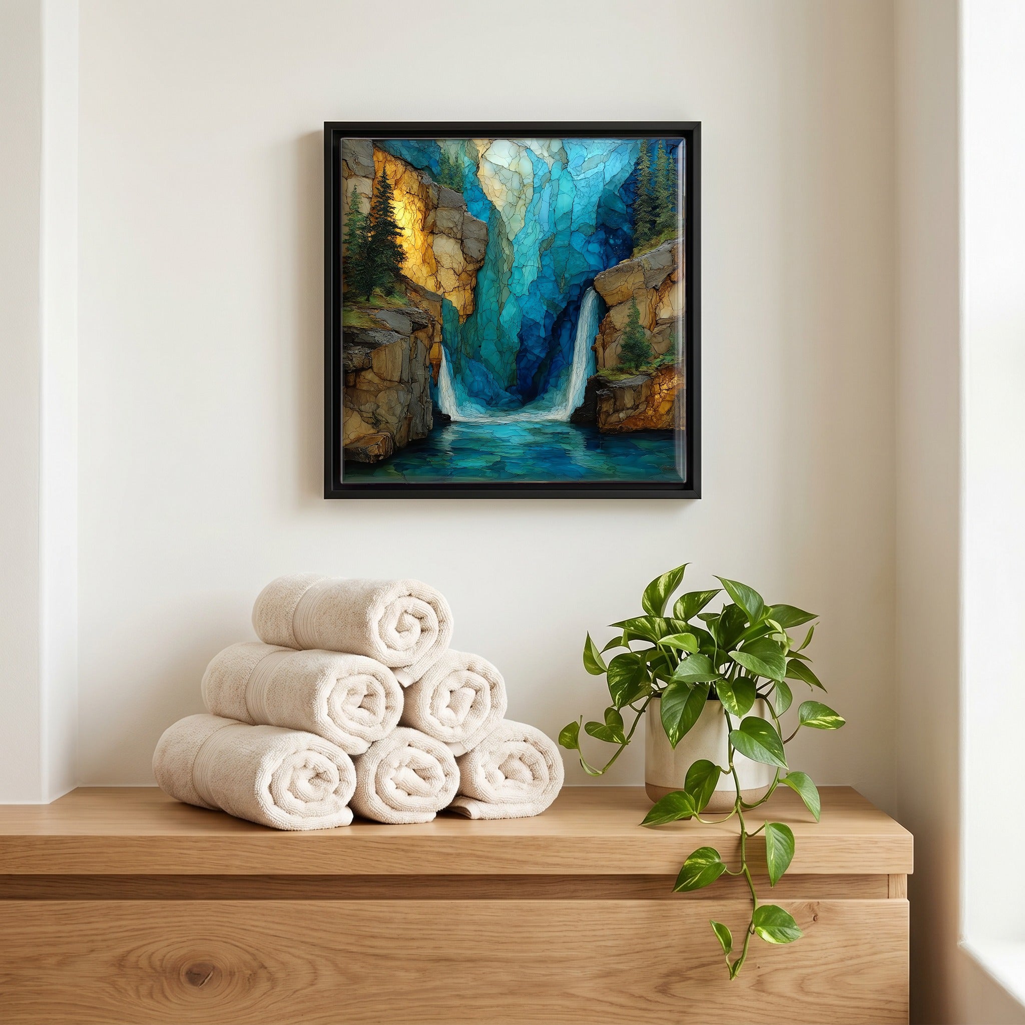 A quiet corner of the bath.