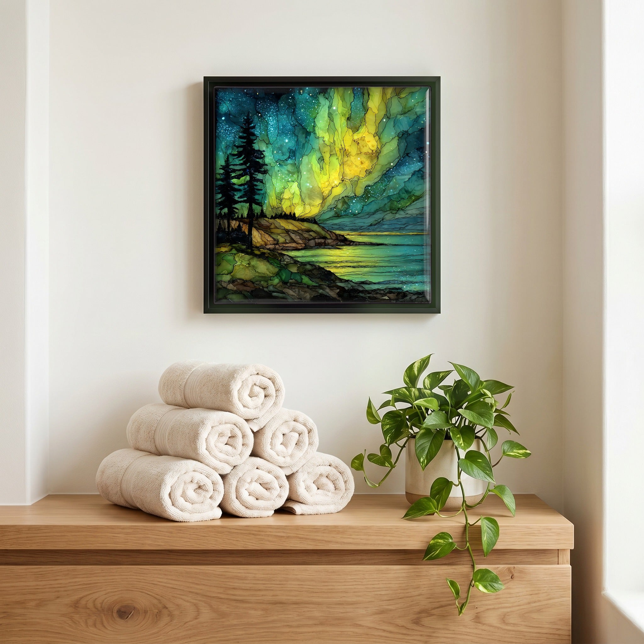 A quiet corner of the bath.